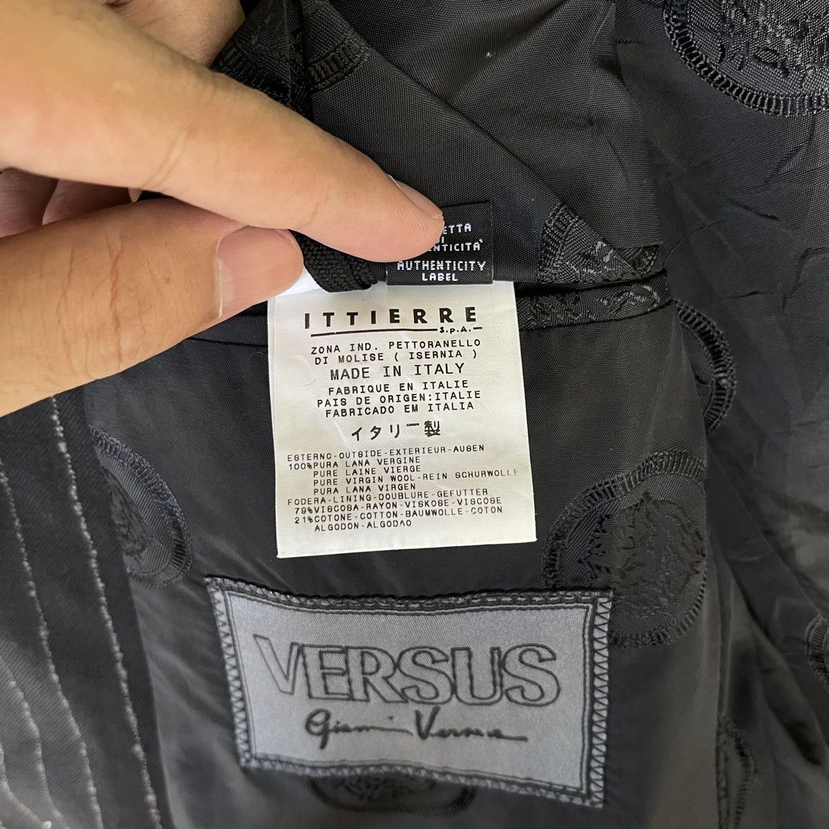 Gianni Valentino × Versace × Versus Versace Versus Gianni Versace Italy Striped Blazer Size US L / EU 52-54 / 3 - 10 Thumbnail
