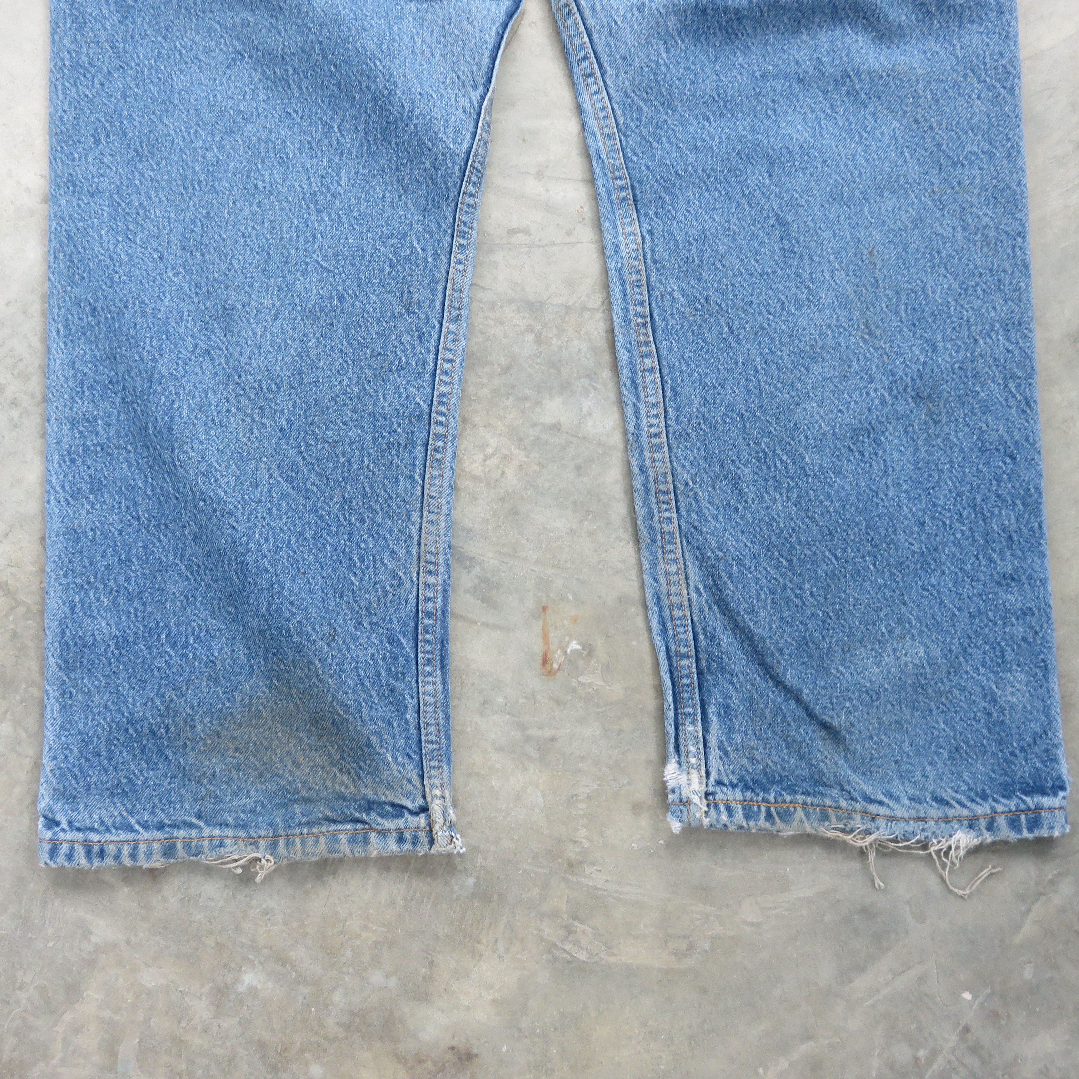 Vintage Levis 505 Mud Wash Denim Jeans 40x29