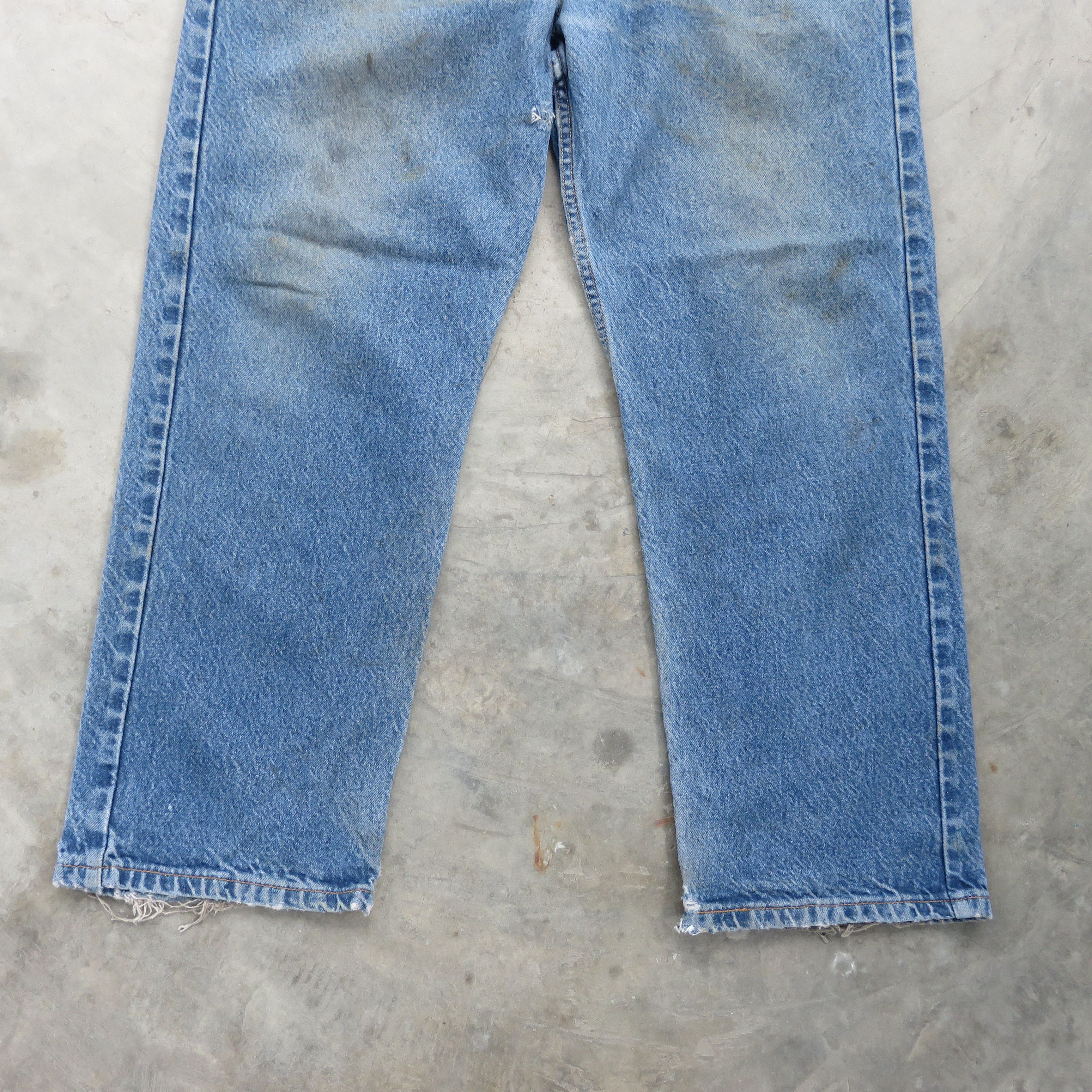 Vintage Levis 505 Mud Wash Denim Jeans 40x29