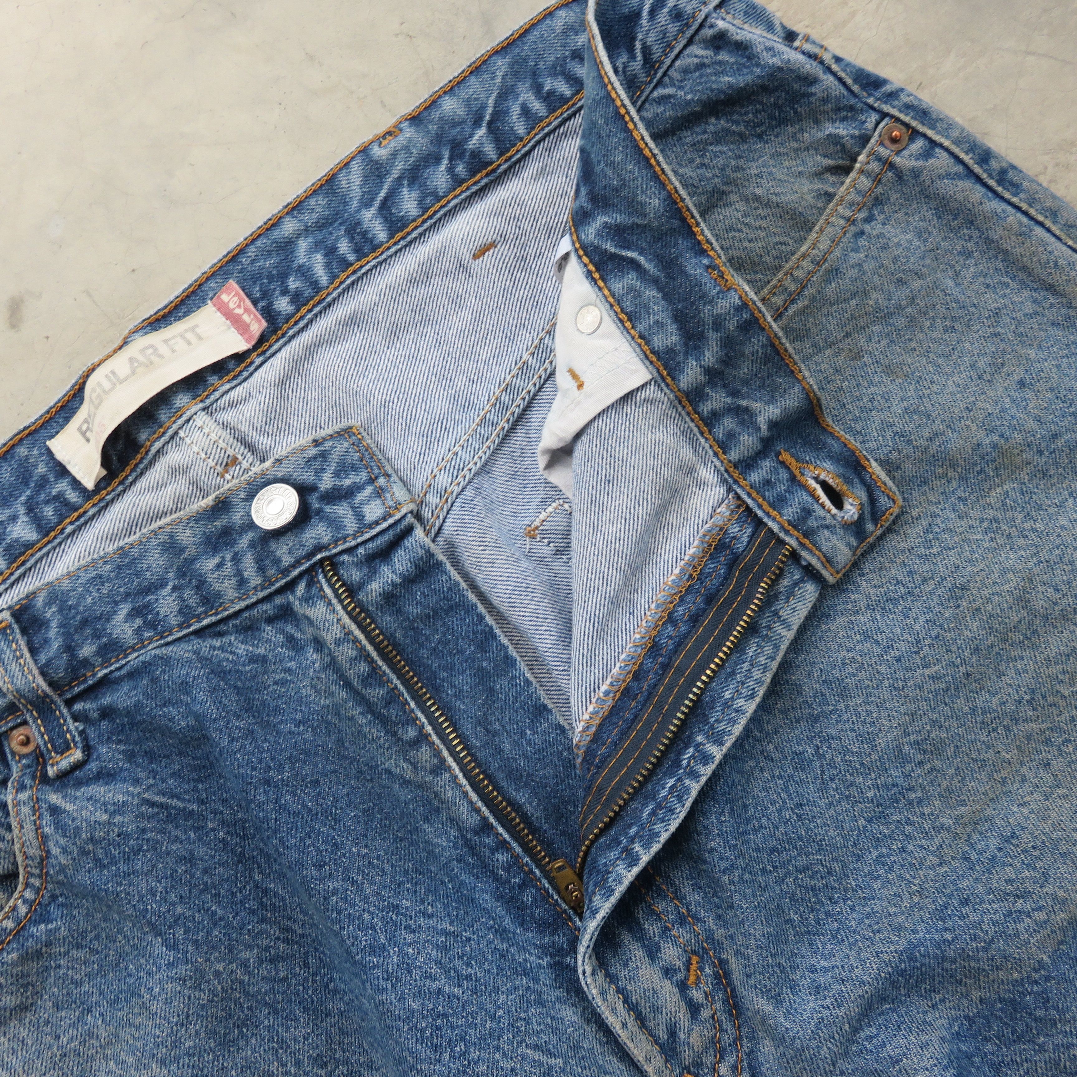 Vintage Levis 505 Mud Wash Denim Jeans 40x29