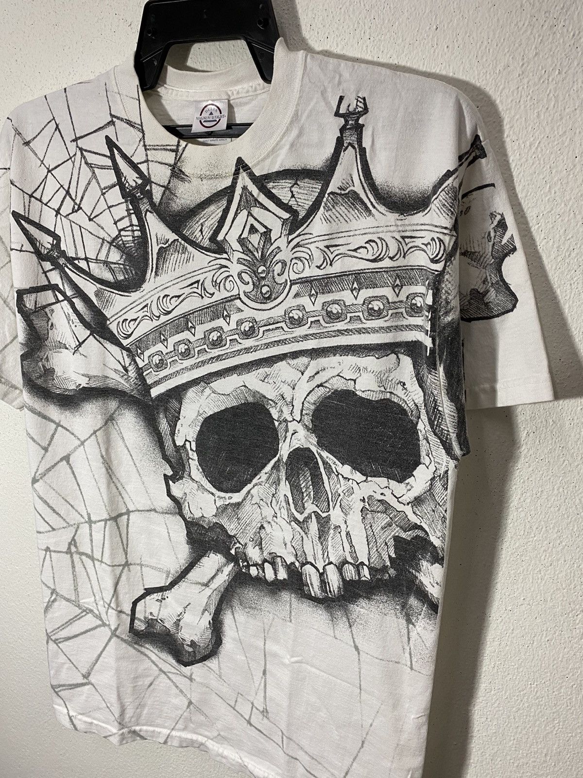 Vintage vintage delta magnum weigth big print cross skull pride Size US L / EU 52-54 / 3 - 3 Thumbnail