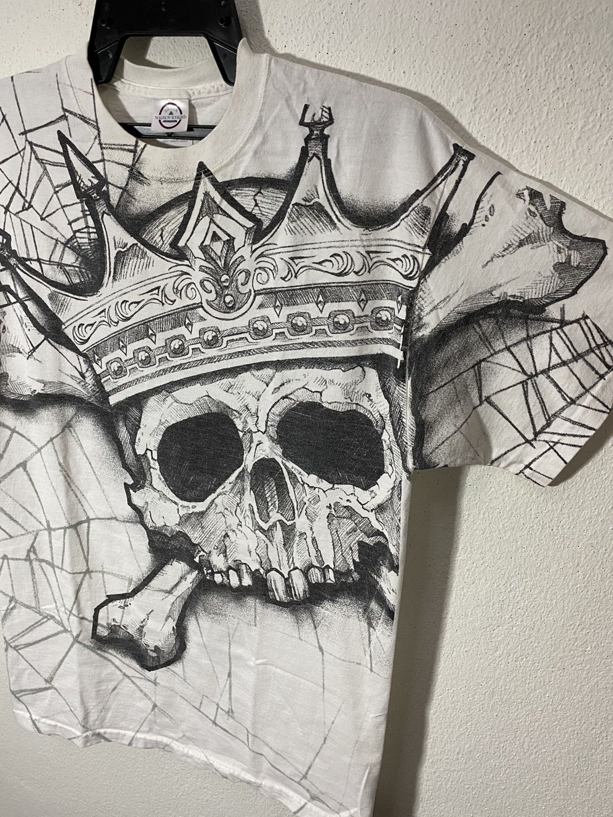 Vintage vintage delta magnum weigth big print cross skull pride Size US L / EU 52-54 / 3 - 6 Thumbnail