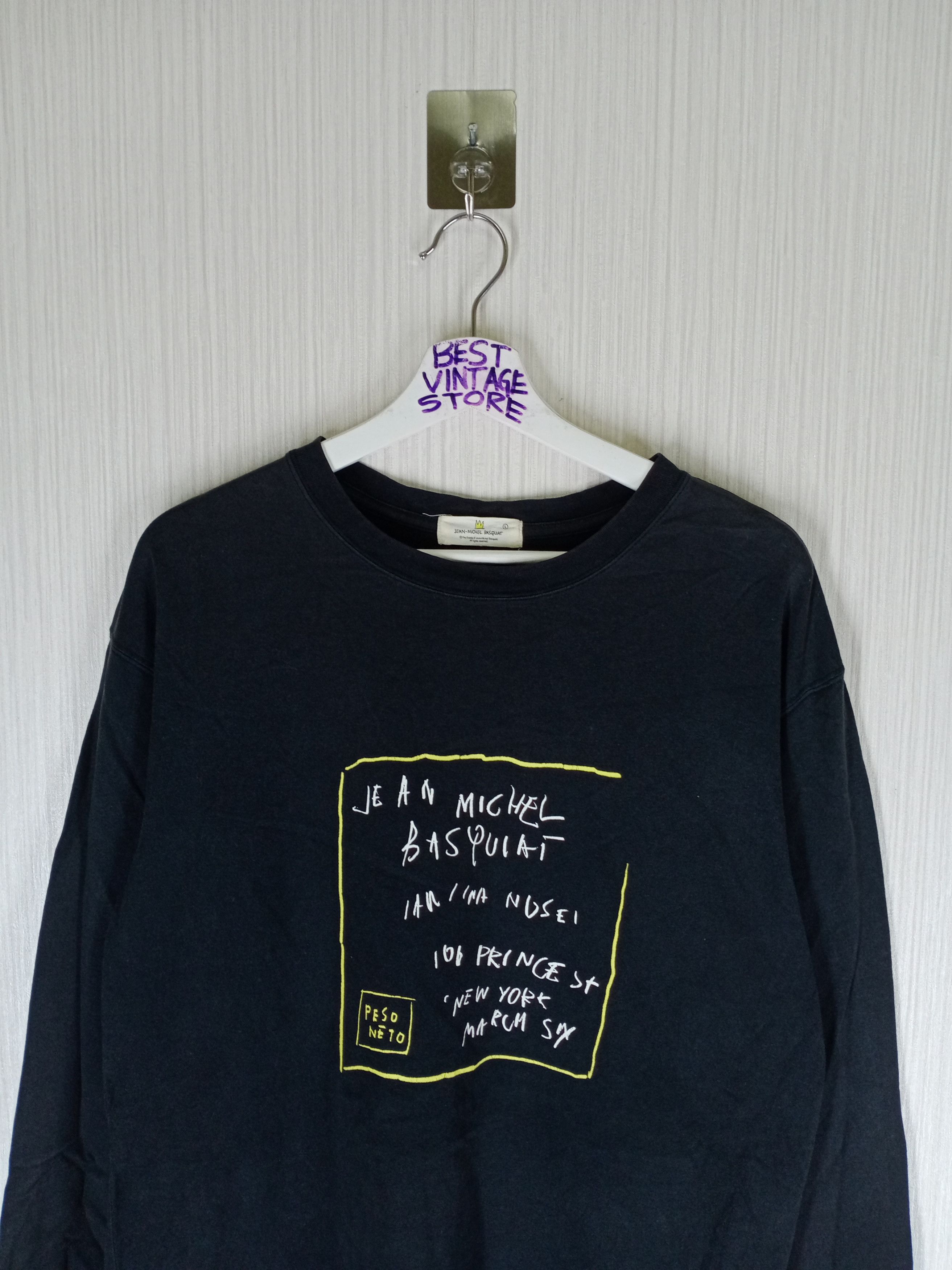 Jean-Michel Basquiat Vintage Jeans-Michel Basquiat Pop Art Long Sleeve Tshirt Size US L / EU 52-54 / 3 - 2 Thumbnail