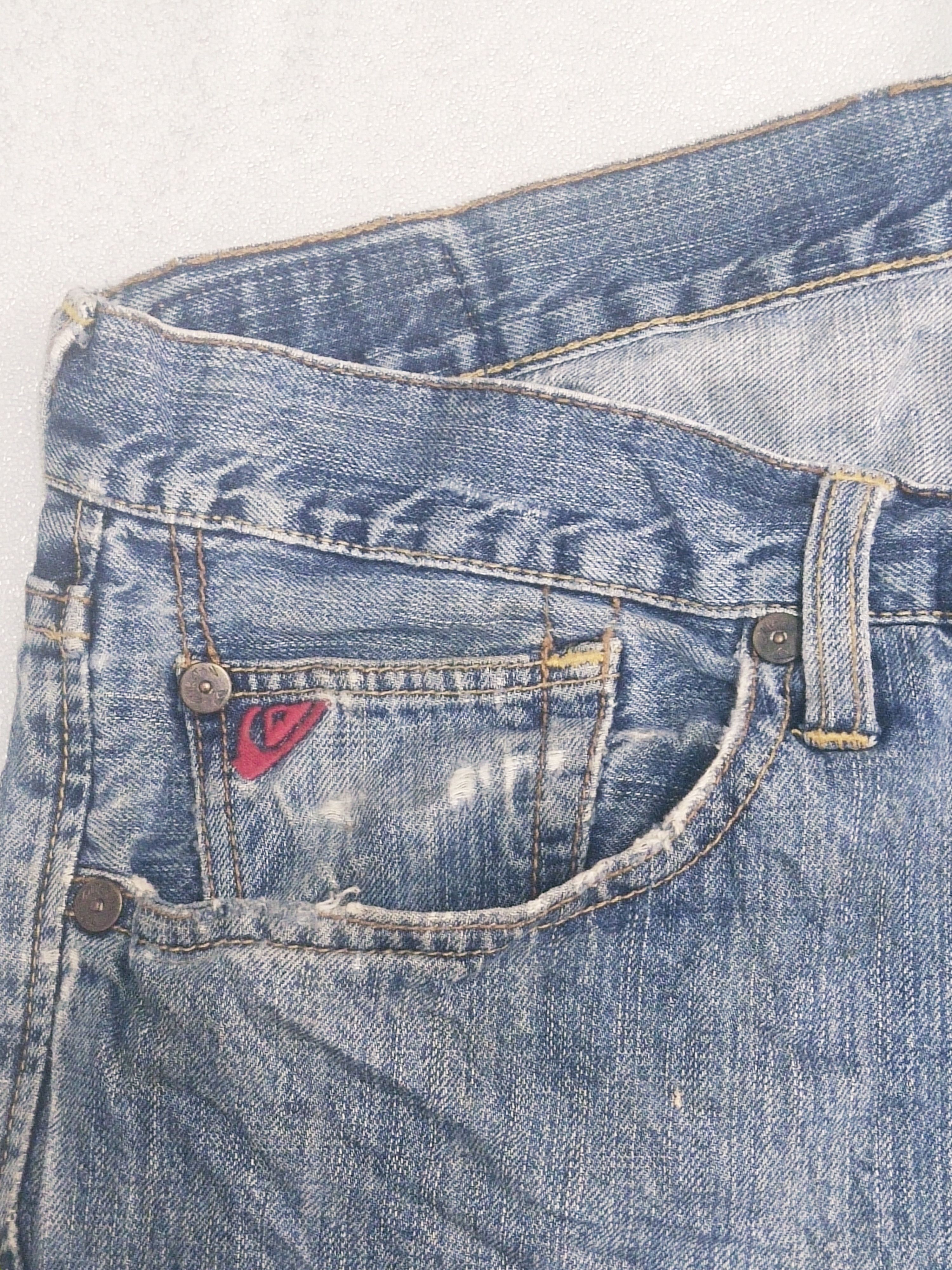 Quiksilver Vintage Quiksilver Distressed Regular Fit Quikjean Size US 38 / EU 54 - 3 Thumbnail