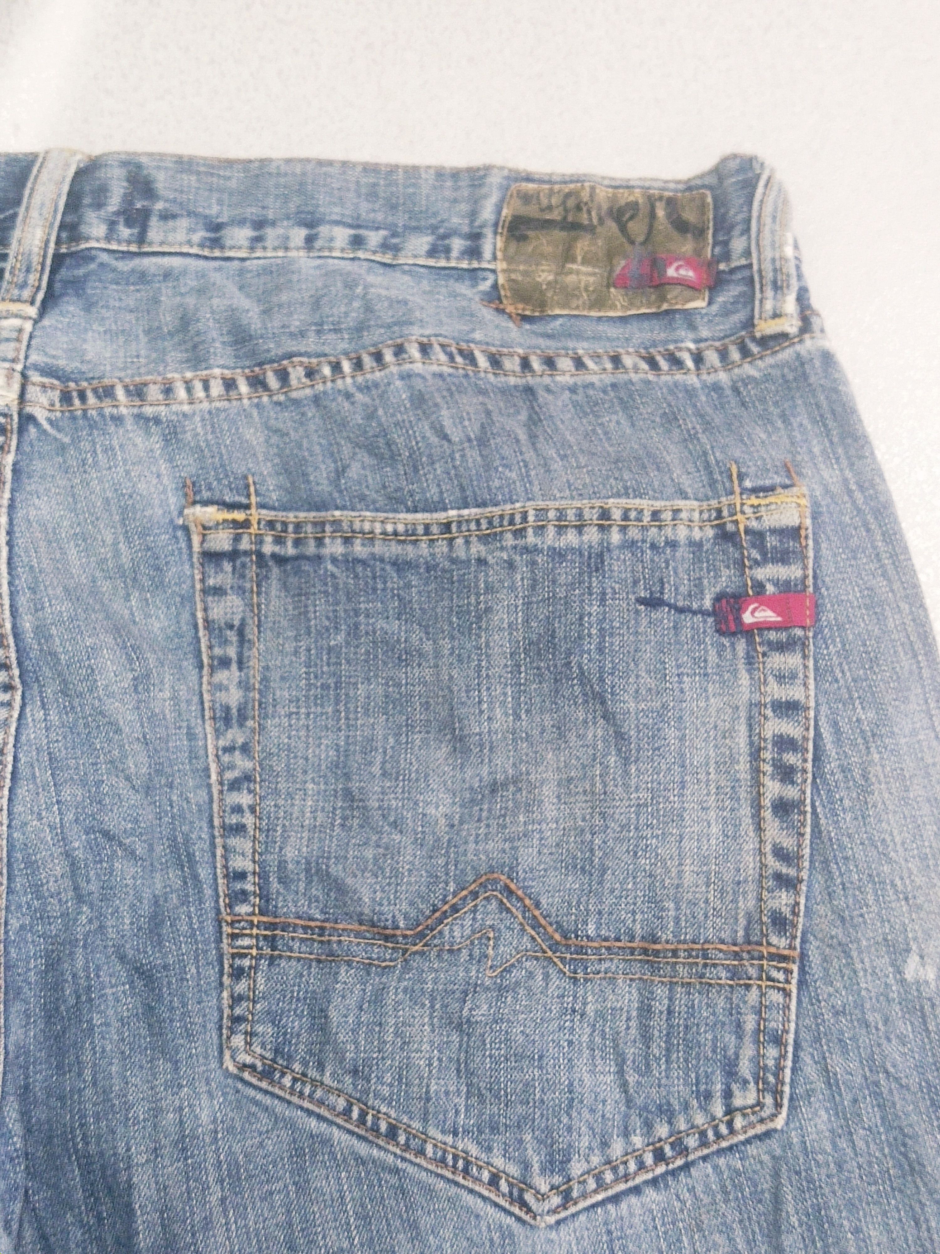 Quiksilver Vintage Quiksilver Distressed Regular Fit Quikjean Size US 38 / EU 54 - 13 Thumbnail