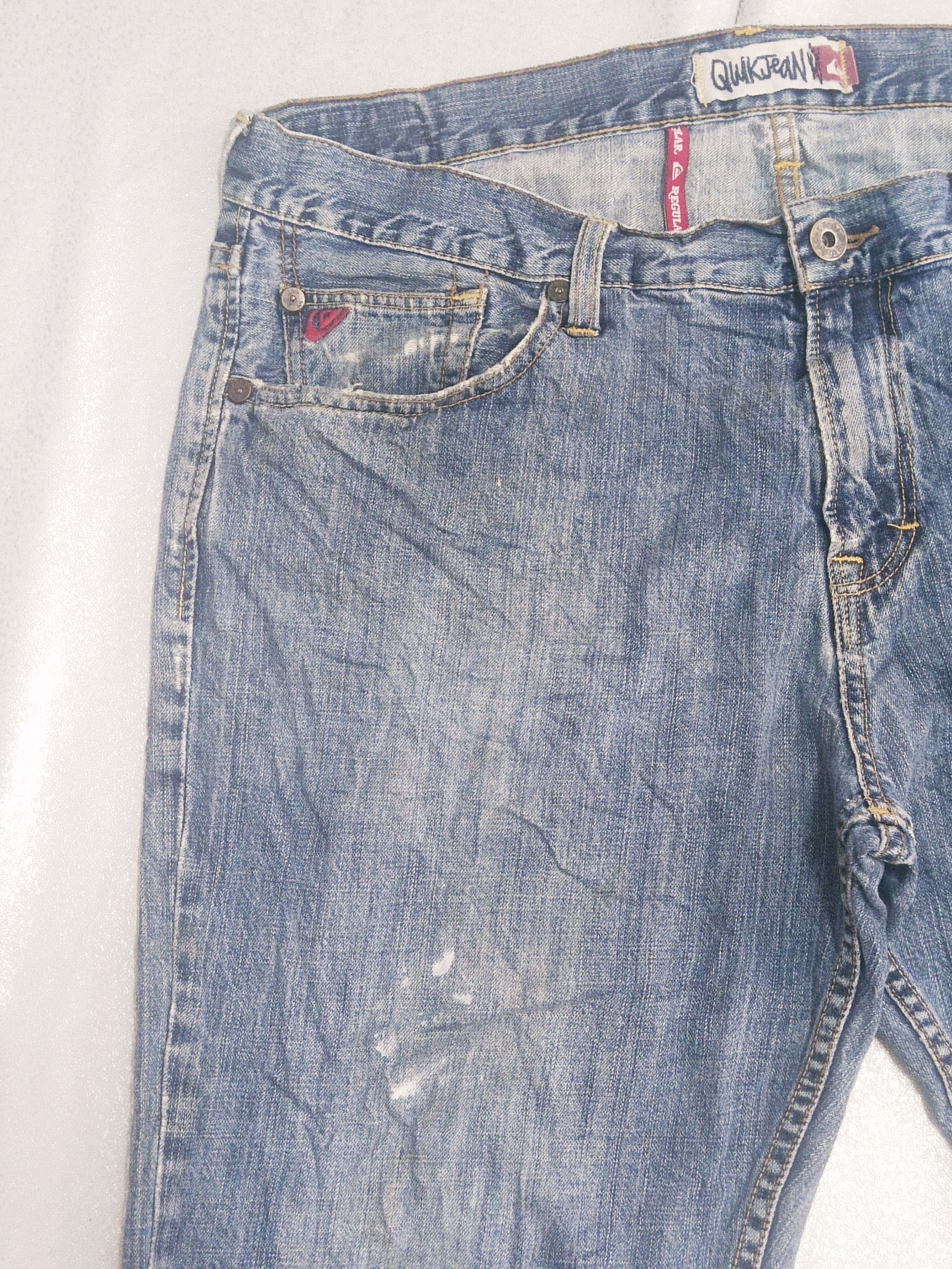 Quiksilver Vintage Quiksilver Distressed Regular Fit Quikjean Size US 38 / EU 54 - 4 Thumbnail