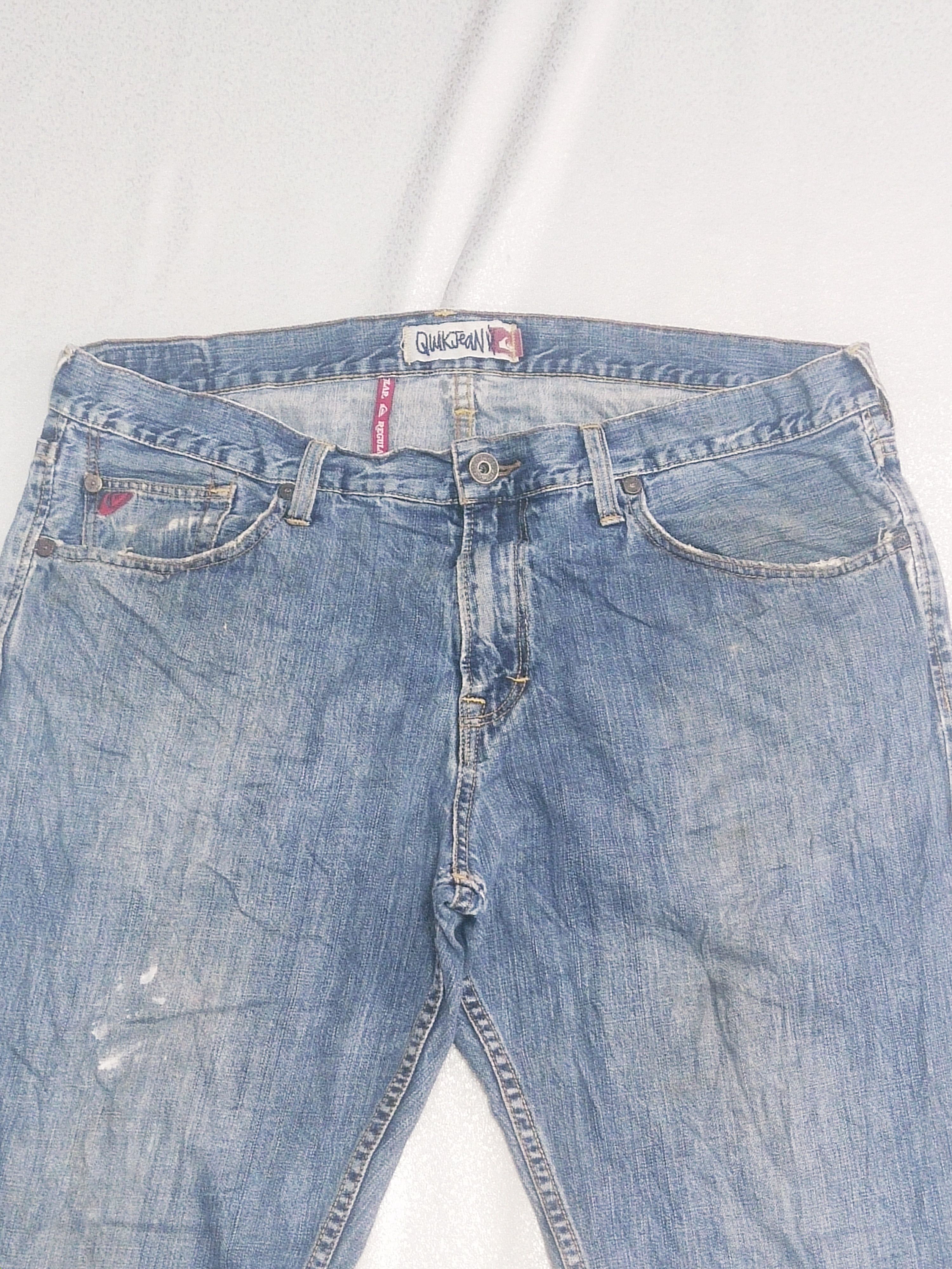 Quiksilver Vintage Quiksilver Distressed Regular Fit Quikjean Size US 38 / EU 54 - 2 Thumbnail