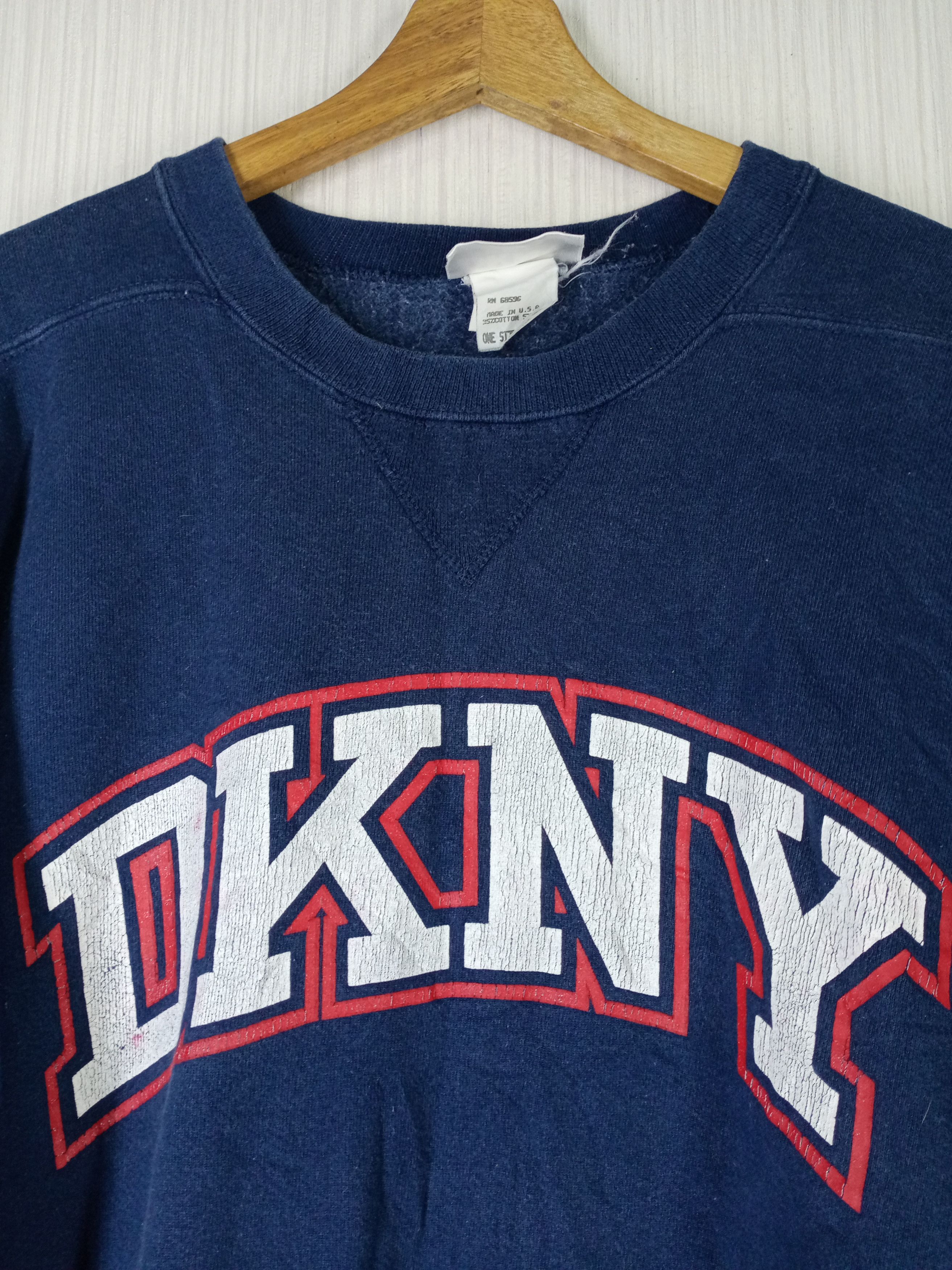 DKNY RARE MADE IN USA VINTAGE 90' DKNY SWEATSHIRT Size US XL / EU 56 / 4 - 3 Thumbnail