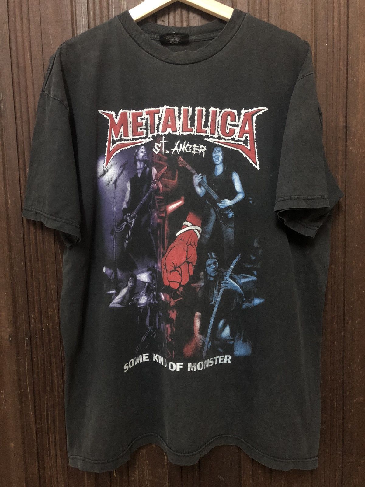 Band Tees × Metallica × Vintage Vintage Bootleg Metallica St Anger Rare Nice Tee Shirt Size US XL / EU 56 / 4 - 1 Thumbnail