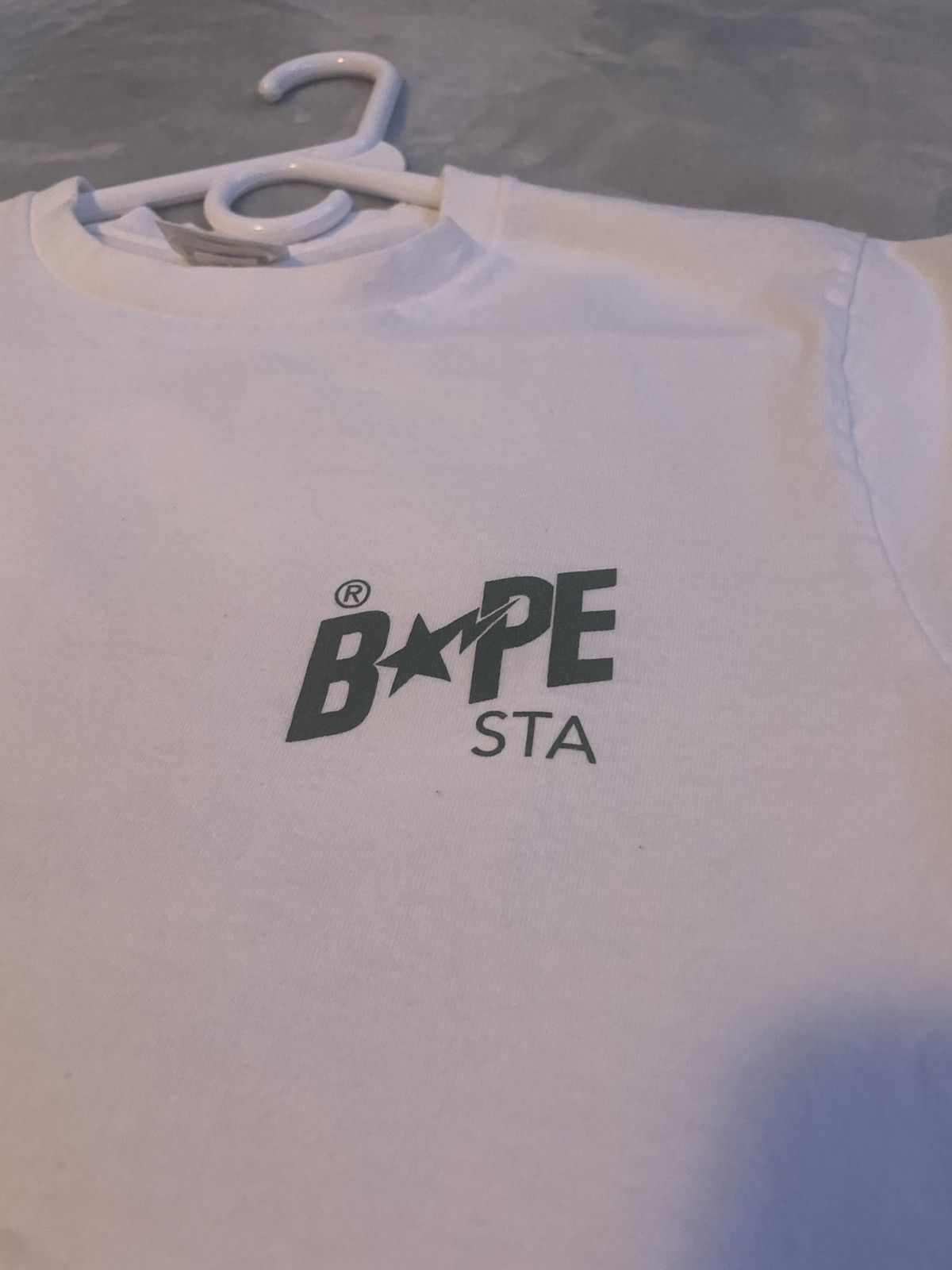 Bape BAPE Bapesta Color Tee White/Green Size US S / EU 44-46 / 1 - 2 Thumbnail