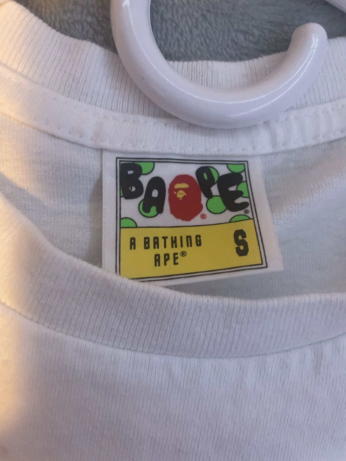 Bape BAPE Bapesta Color Tee White/Green Size US S / EU 44-46 / 1 - 5 Thumbnail
