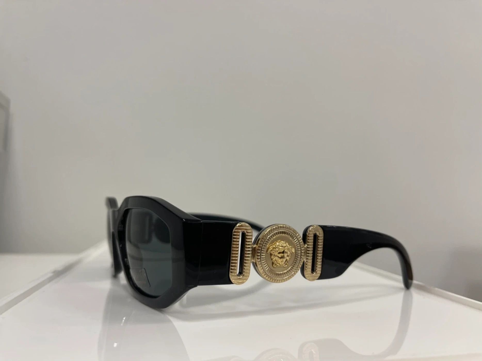 Rap Tees × Versace × Vintage NEW Versace Biggie Smalls Medusa BIG Sunglasses Glasses Size ONE SIZE - 2 Thumbnail