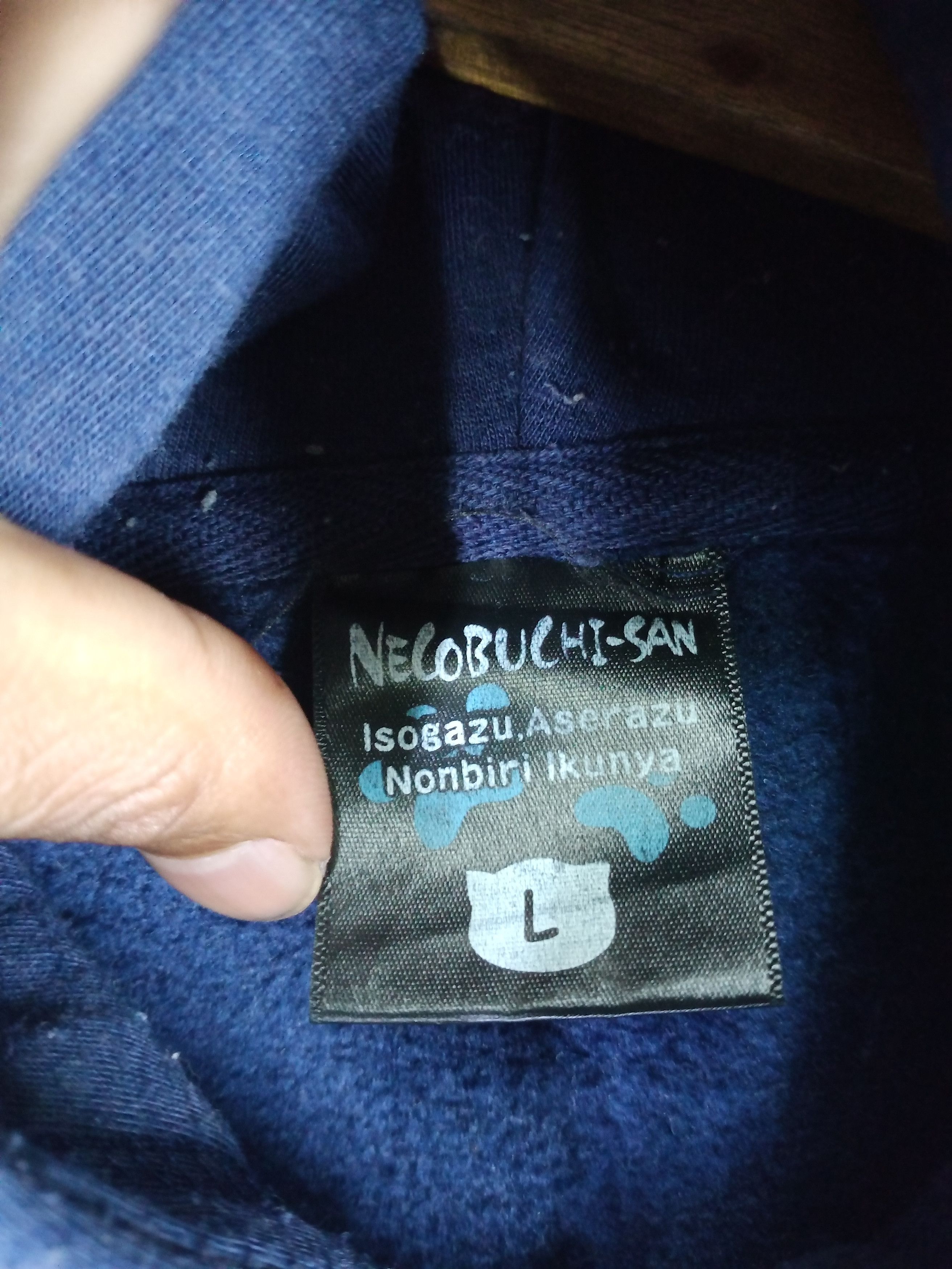 Cartoon Network × Japanese Brand × Vintage Vintage Nelobuchi-San Cat Japanese Design hoodie Size US L / EU 52-54 / 3 - 5 Thumbnail