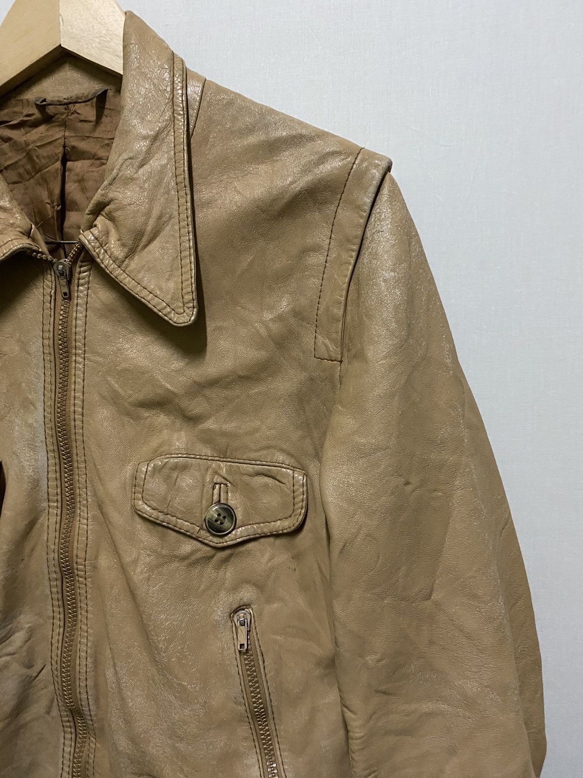 Vintage Piccini Italy Leather Jacket Brown Size US S / EU 44-46 / 1 - 4 Thumbnail