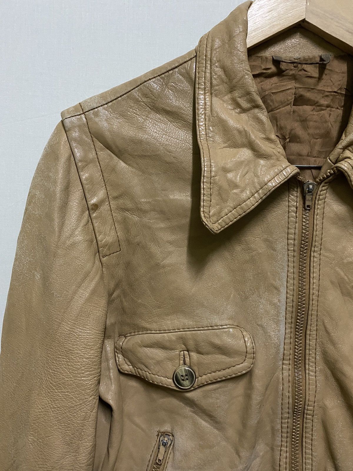 Vintage Piccini Italy Leather Jacket Brown Size US S / EU 44-46 / 1 - 2 Thumbnail