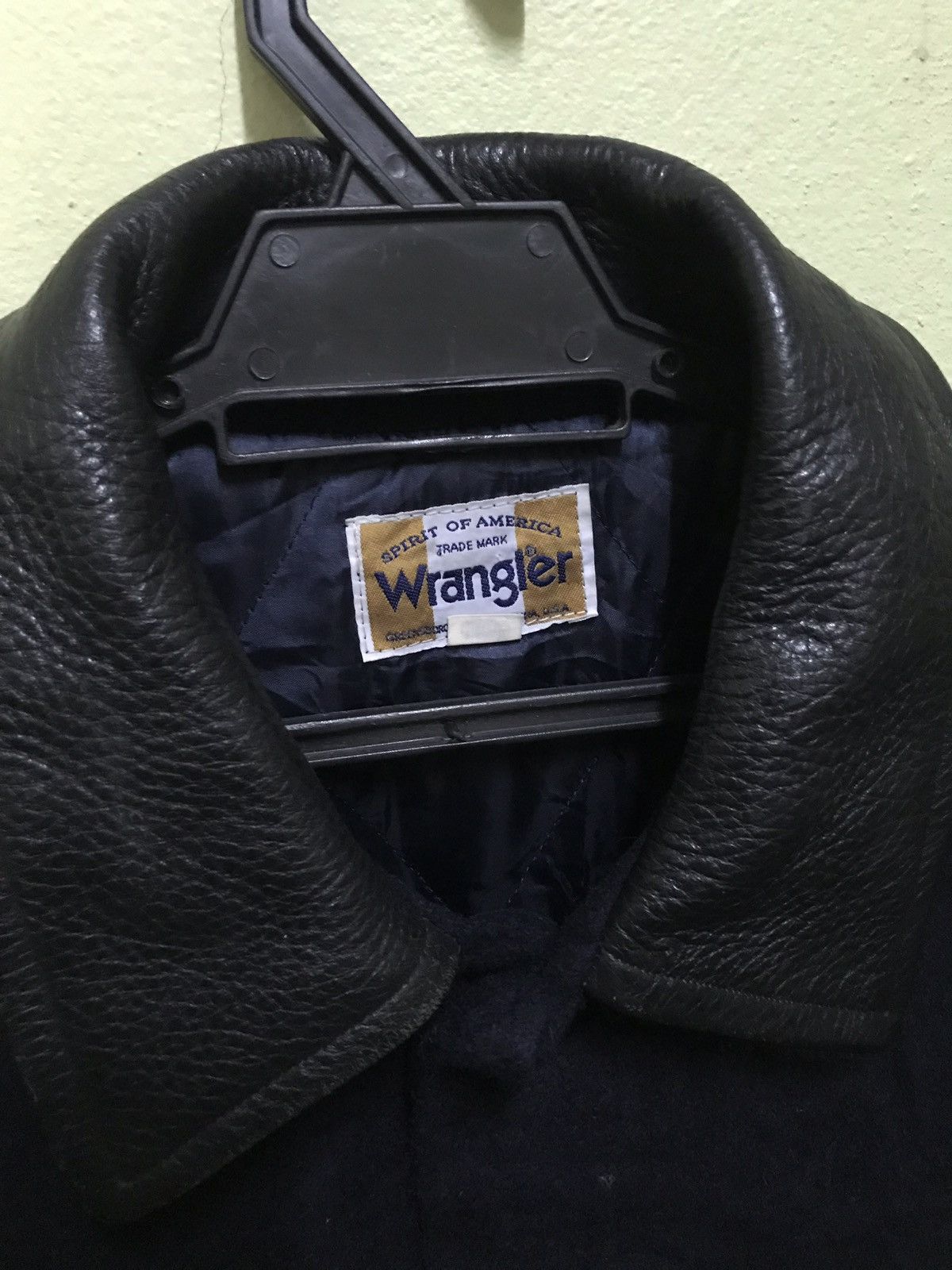 Wrangler Wrangler Woolen Jacket leather Size US L / EU 52-54 / 3 - 2 Thumbnail