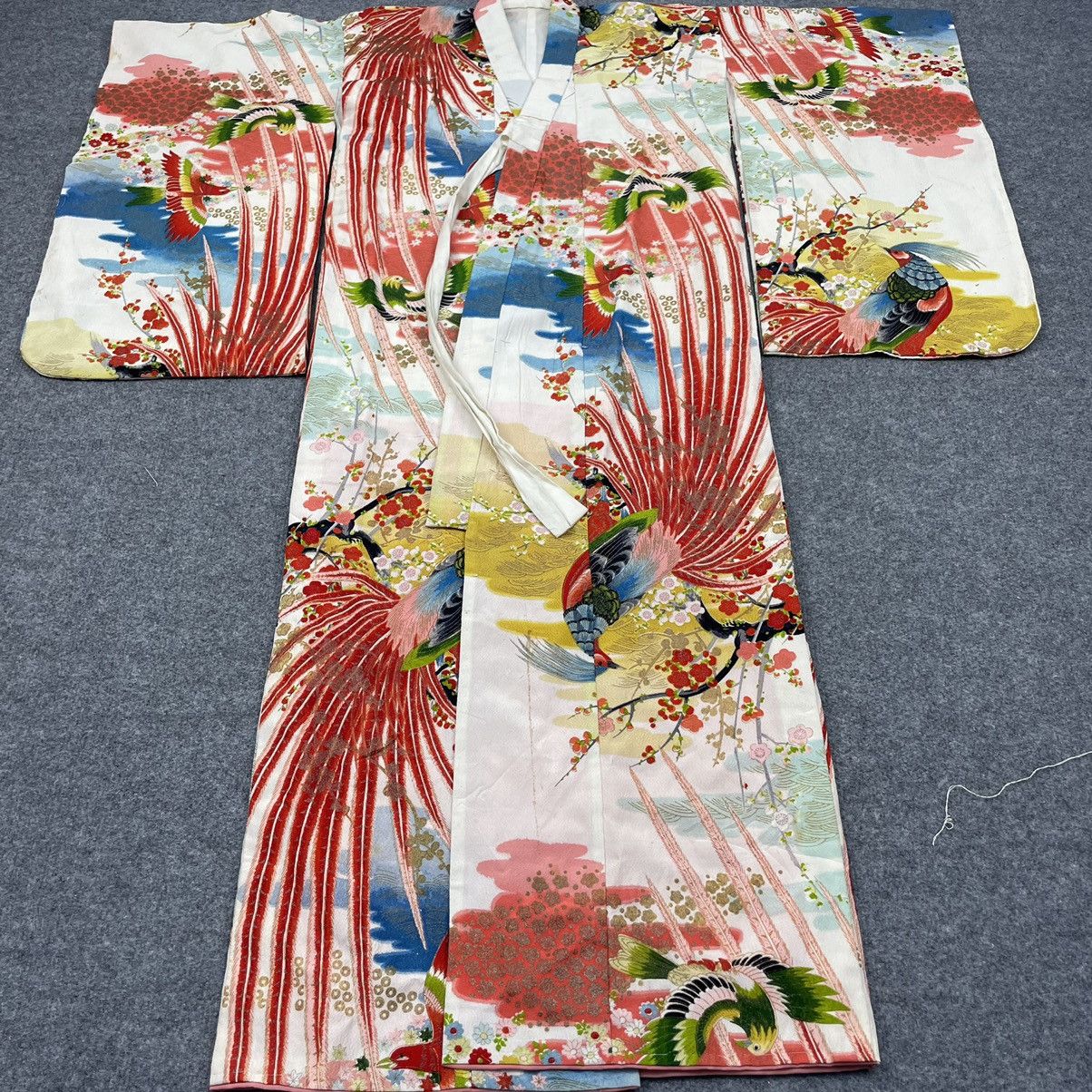 Japanese Brand × Vintage Vintage Japanese Traditional kimono Peacock Size S Size US S / EU 44-46 / 1 - 2 Thumbnail