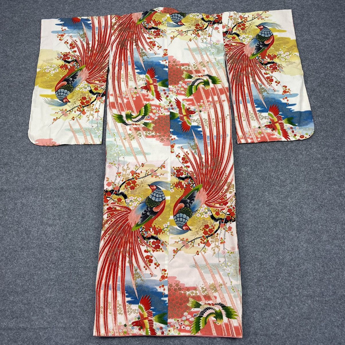 Japanese Brand × Vintage Vintage Japanese Traditional kimono Peacock Size S Size US S / EU 44-46 / 1 - 4 Thumbnail