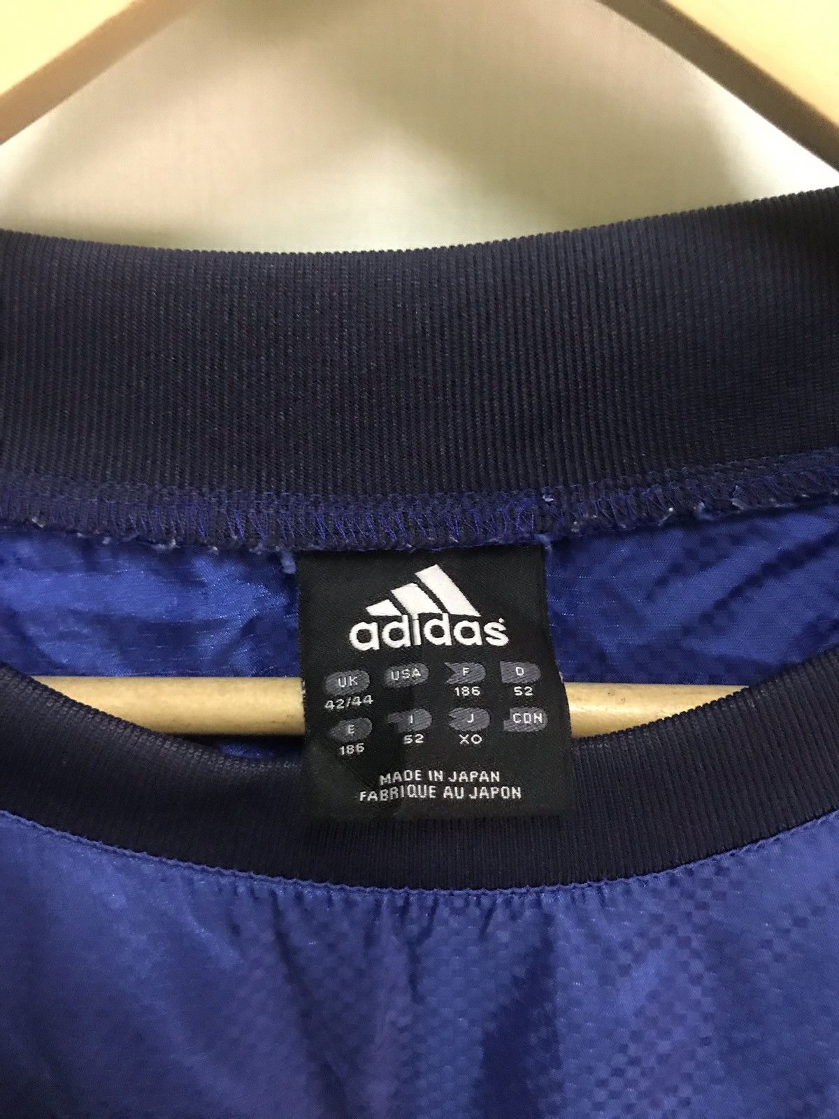 Adidas × Vintage Adidas Pullover Windbreaker Big Logo Black Size US L / EU 52-54 / 3 - 5 Thumbnail