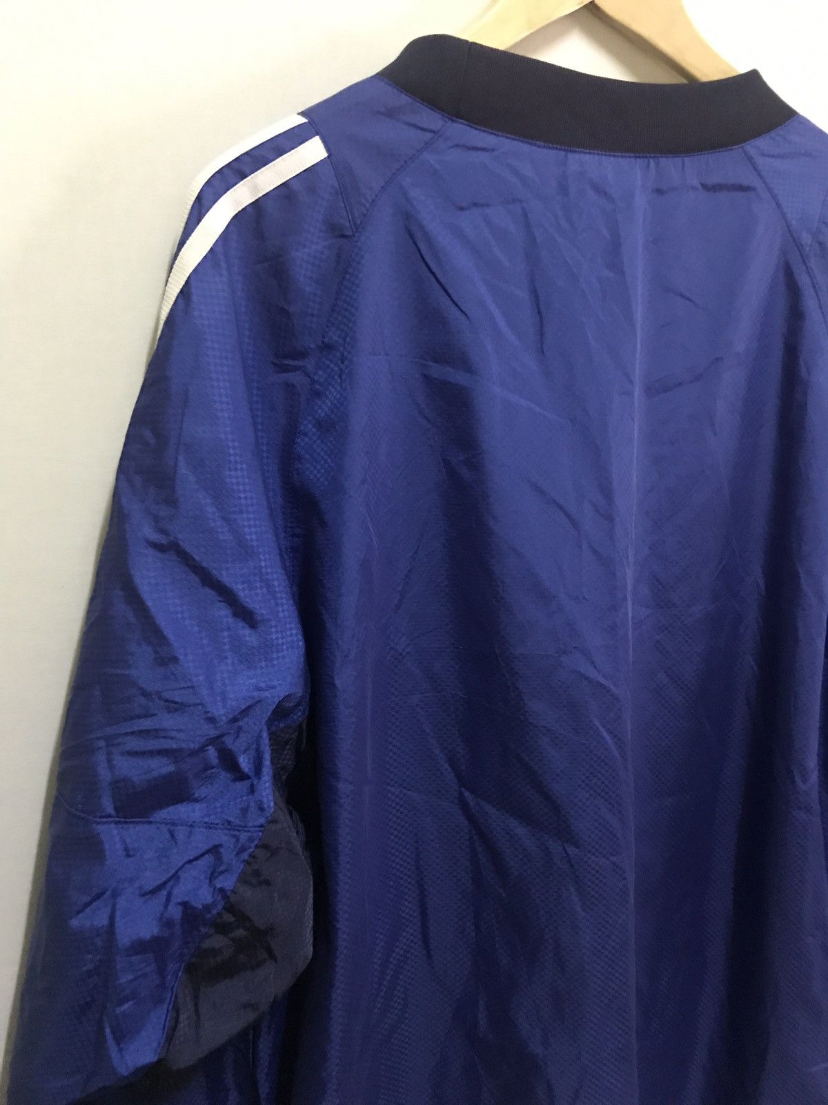 Adidas × Vintage Adidas Pullover Windbreaker Big Logo Black Size US L / EU 52-54 / 3 - 7 Thumbnail
