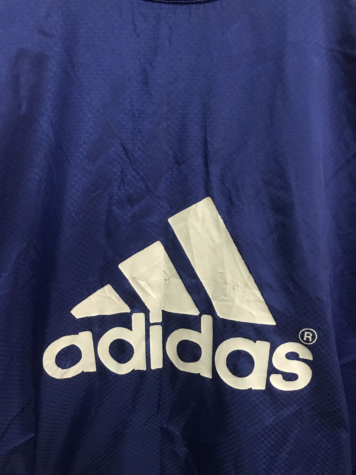 Adidas × Vintage Adidas Pullover Windbreaker Big Logo Black Size US L / EU 52-54 / 3 - 2 Thumbnail