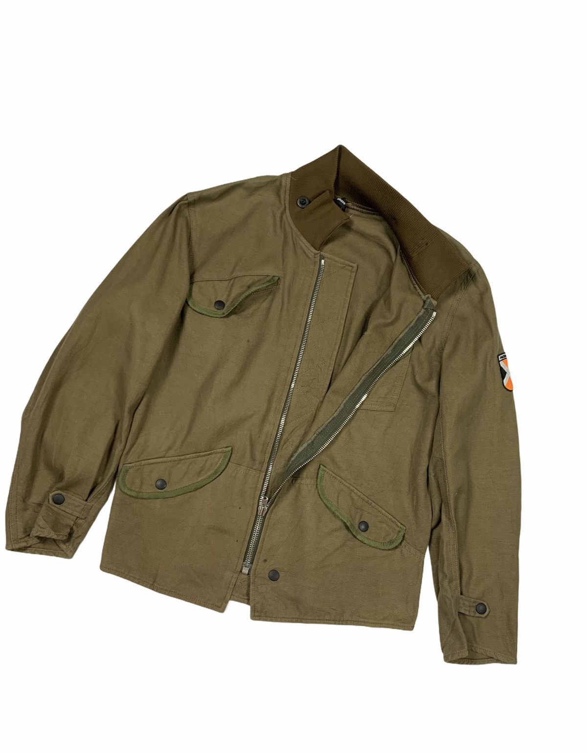 image of Phase 3 Phase Excousion Zipper Tactical Pocket Jacket in Green Army, Men's (Size Medium)