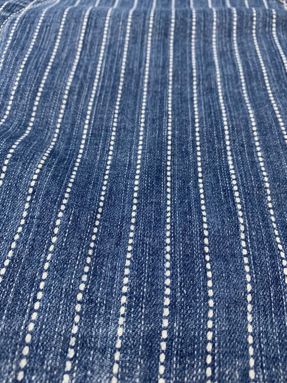 Indigo × Japanese Brand × Kapital 🎌 Wabash Striped Oversized Tank Top/Sleeveless Size US L / EU 52-54 / 3 - 3 Thumbnail