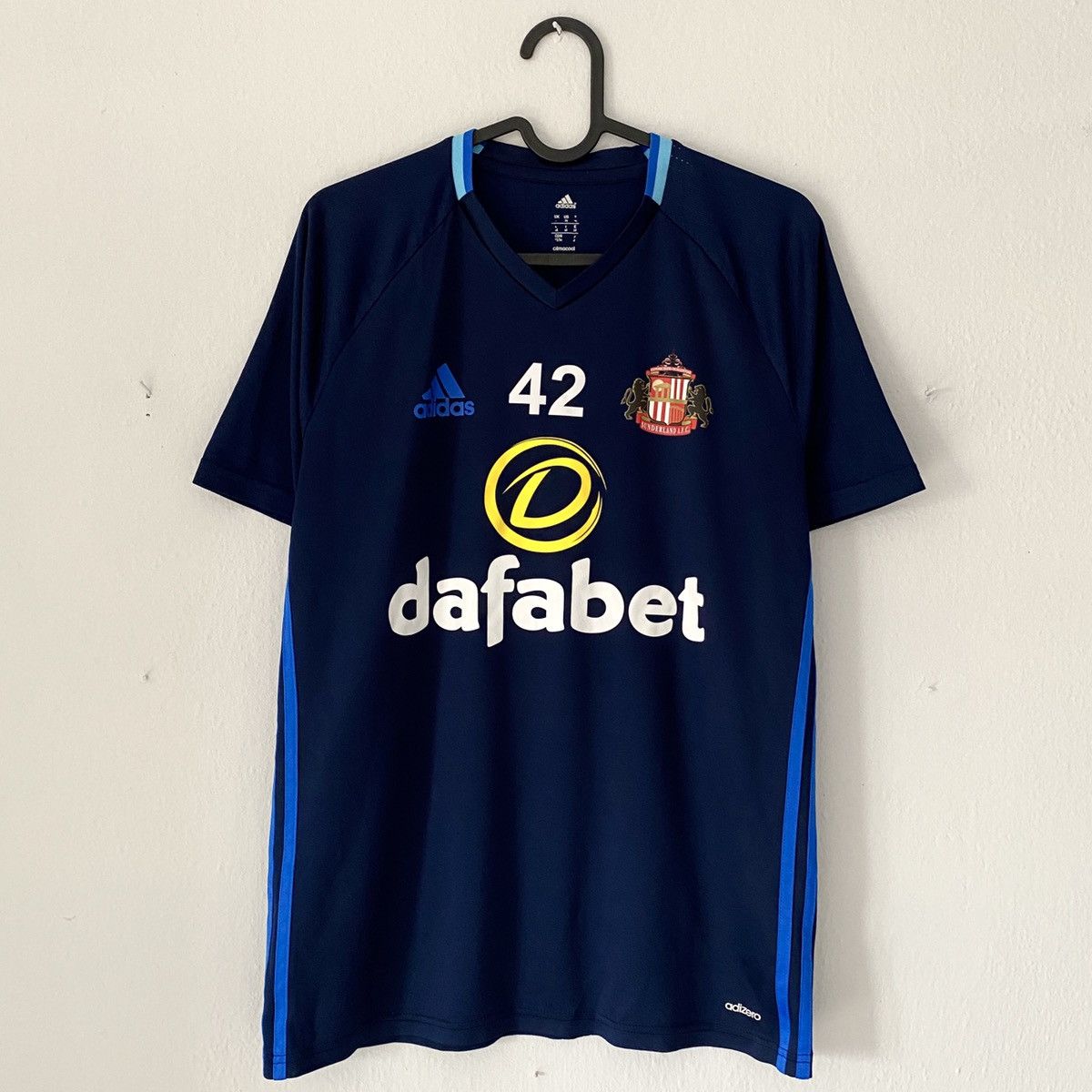 Kappa 2015 Sunderland Player Issue Adidas Soccer Jersey Size US M / EU 48-50 / 2 - 2 Thumbnail