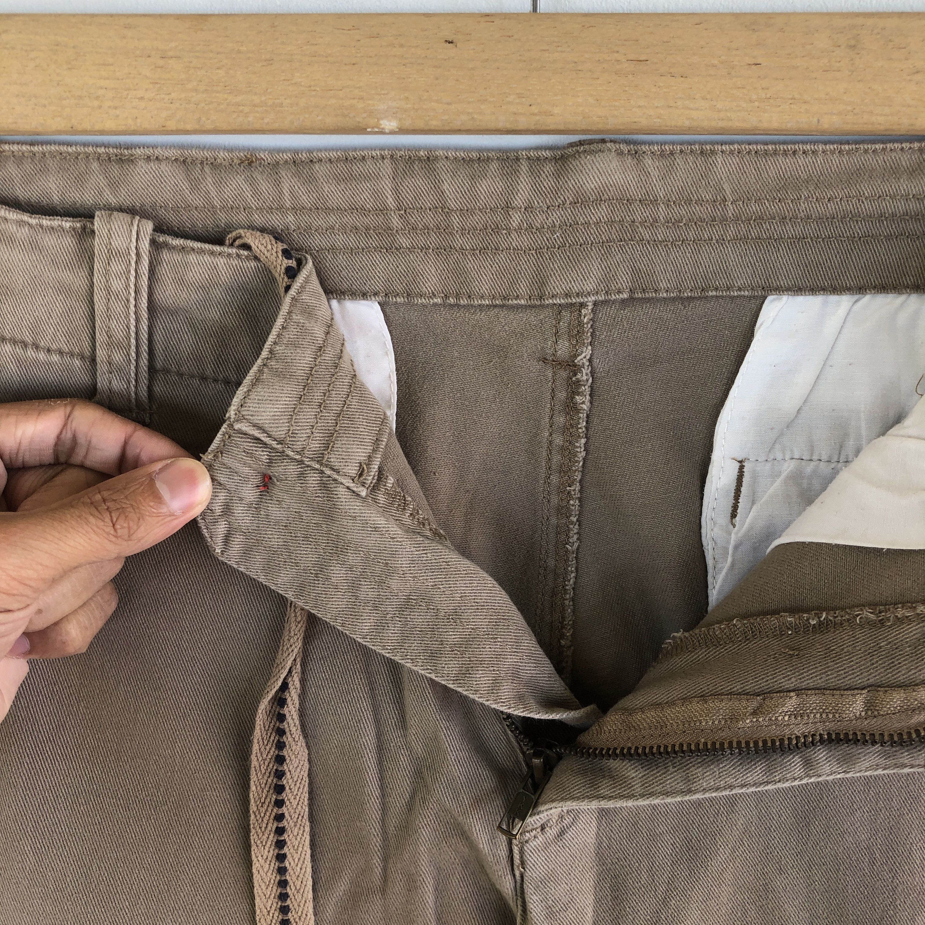 Japanese Brand × Vintage Japanese Cargo Pants Multi Pockets Baggy Fatigue Trousers Size 30" / US 8 / IT 44 - 9 Thumbnail