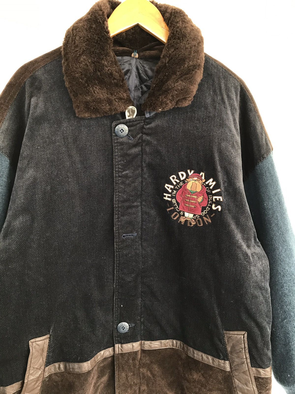 Hardy Amies Hardy Amies Heavy Coat Cartoon Anime Bulldog Jacket Size US L / EU 52-54 / 3 - 4 Thumbnail