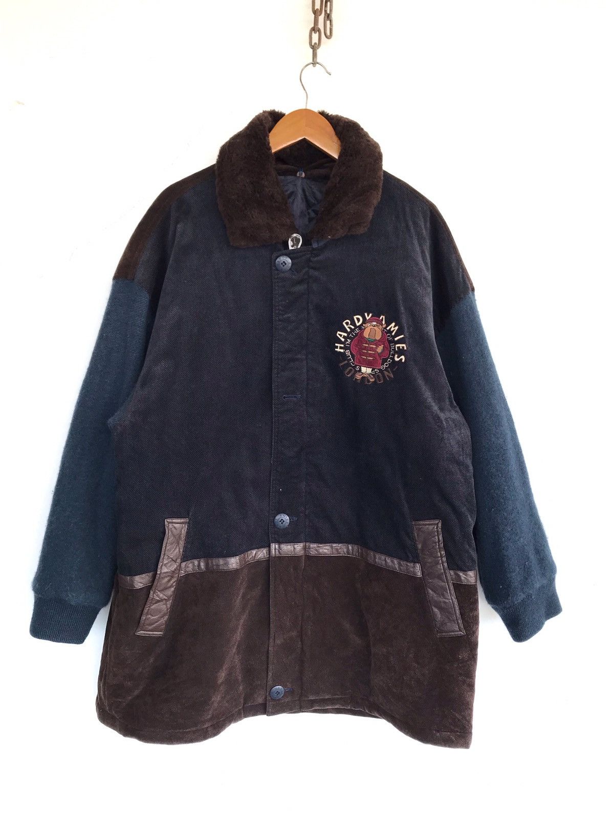 Hardy Amies Hardy Amies Heavy Coat Cartoon Anime Bulldog Jacket Size US L / EU 52-54 / 3 - 2 Thumbnail