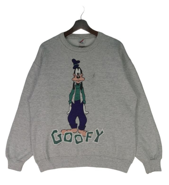 Jerzees × Vintage Vintage 90s Goofy Disney Made in USA Sweatshirt Size US L / EU 52-54 / 3 - 1 Thumbnail