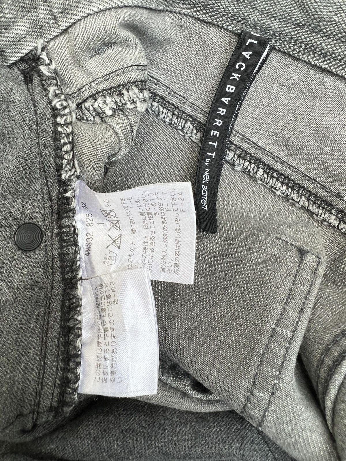 Black Barrett × Neil Barrett Black Barrett by Neil Barrett Distressed Rips Stone Wash Size US 28 / EU 44 - 20 Thumbnail