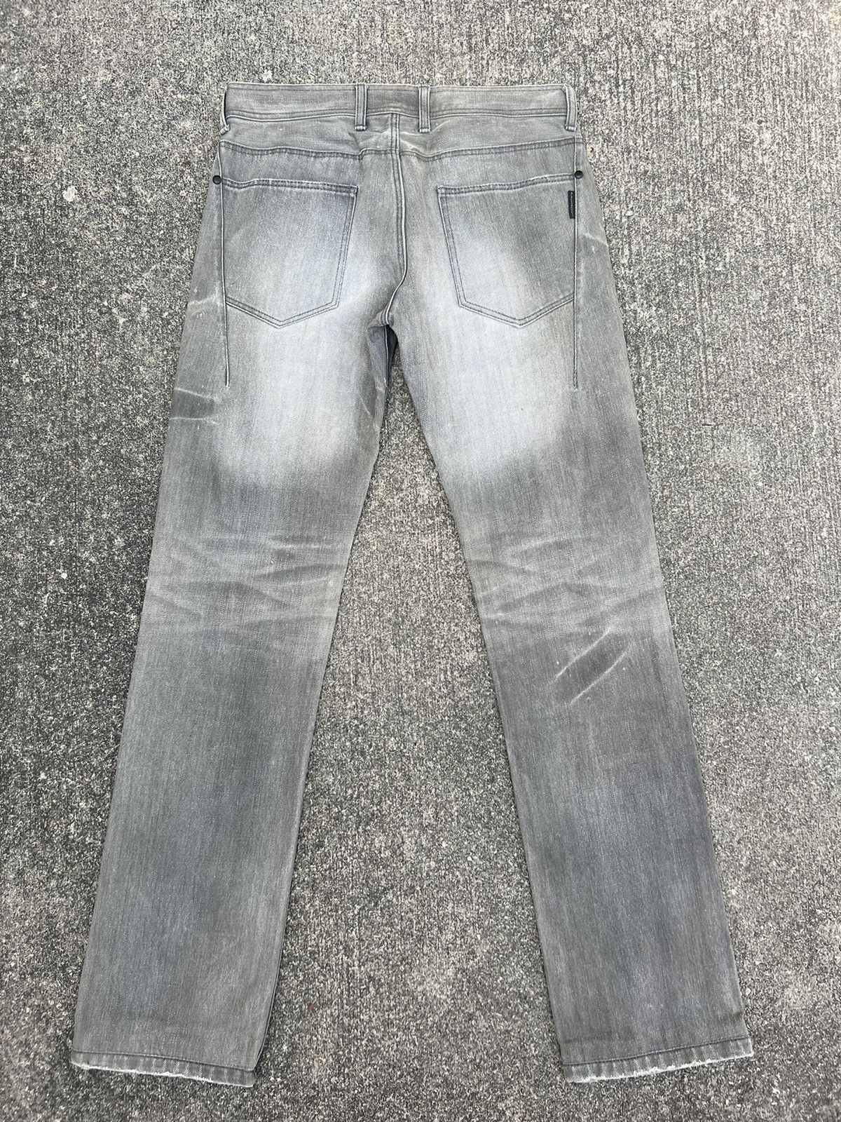 Black Barrett × Neil Barrett Black Barrett by Neil Barrett Distressed Rips Stone Wash Size US 28 / EU 44 - 5 Thumbnail