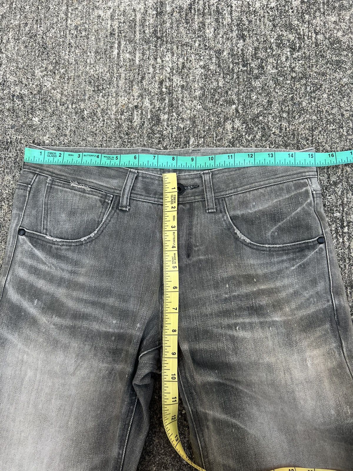 Black Barrett × Neil Barrett Black Barrett by Neil Barrett Distressed Rips Stone Wash Size US 28 / EU 44 - 2 Thumbnail