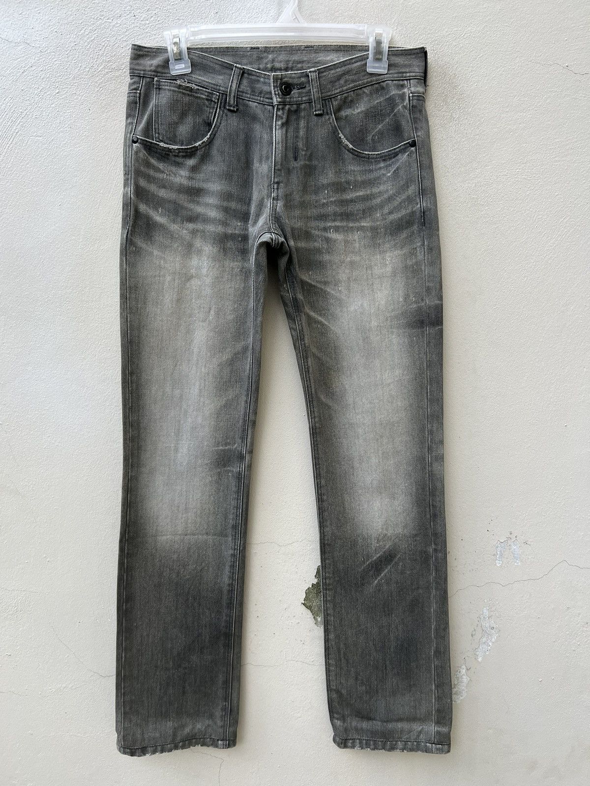 Black Barrett × Neil Barrett Black Barrett by Neil Barrett Distressed Rips Stone Wash Size US 28 / EU 44 - 6 Thumbnail