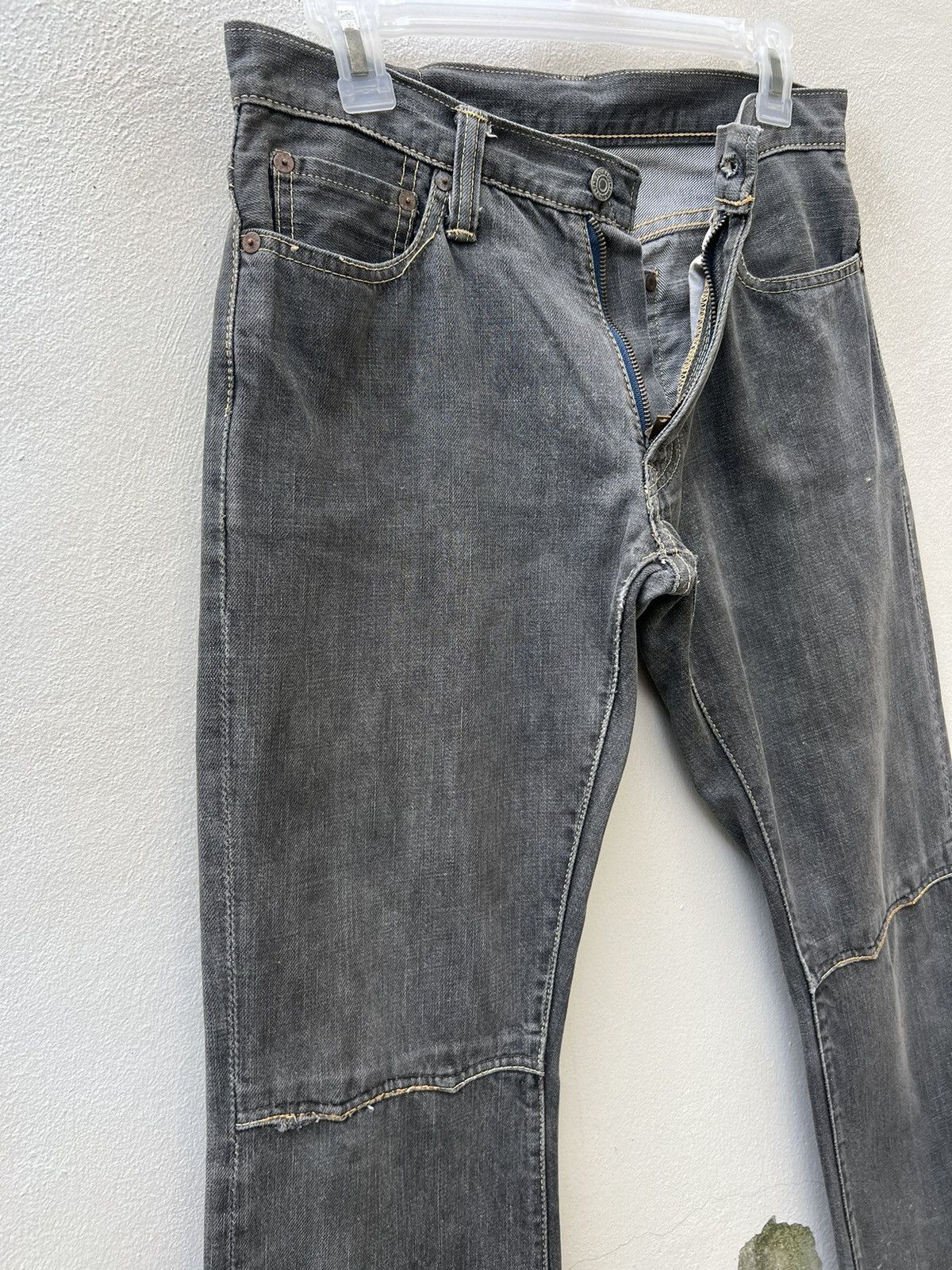 Alchemist Vintage Alchemist Fab Four Japan Sun Faded Denim Flare Jeans Size US 29 - 8 Thumbnail