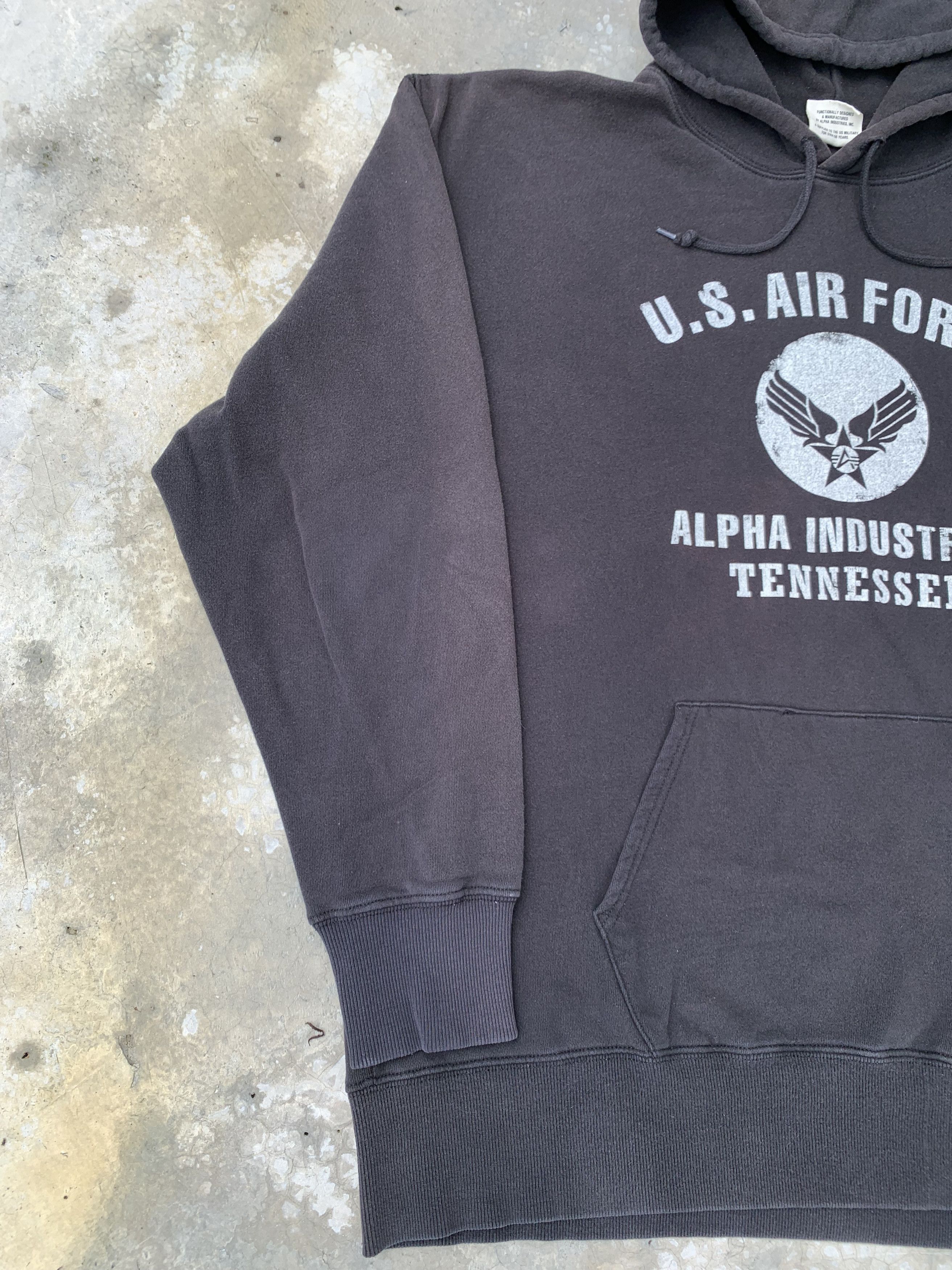 Alpha Industries Vintage U.S. Air Force Alpha Industries Sunfaded Hoodie Size US XXL / EU 58 / 5 - 6 Thumbnail
