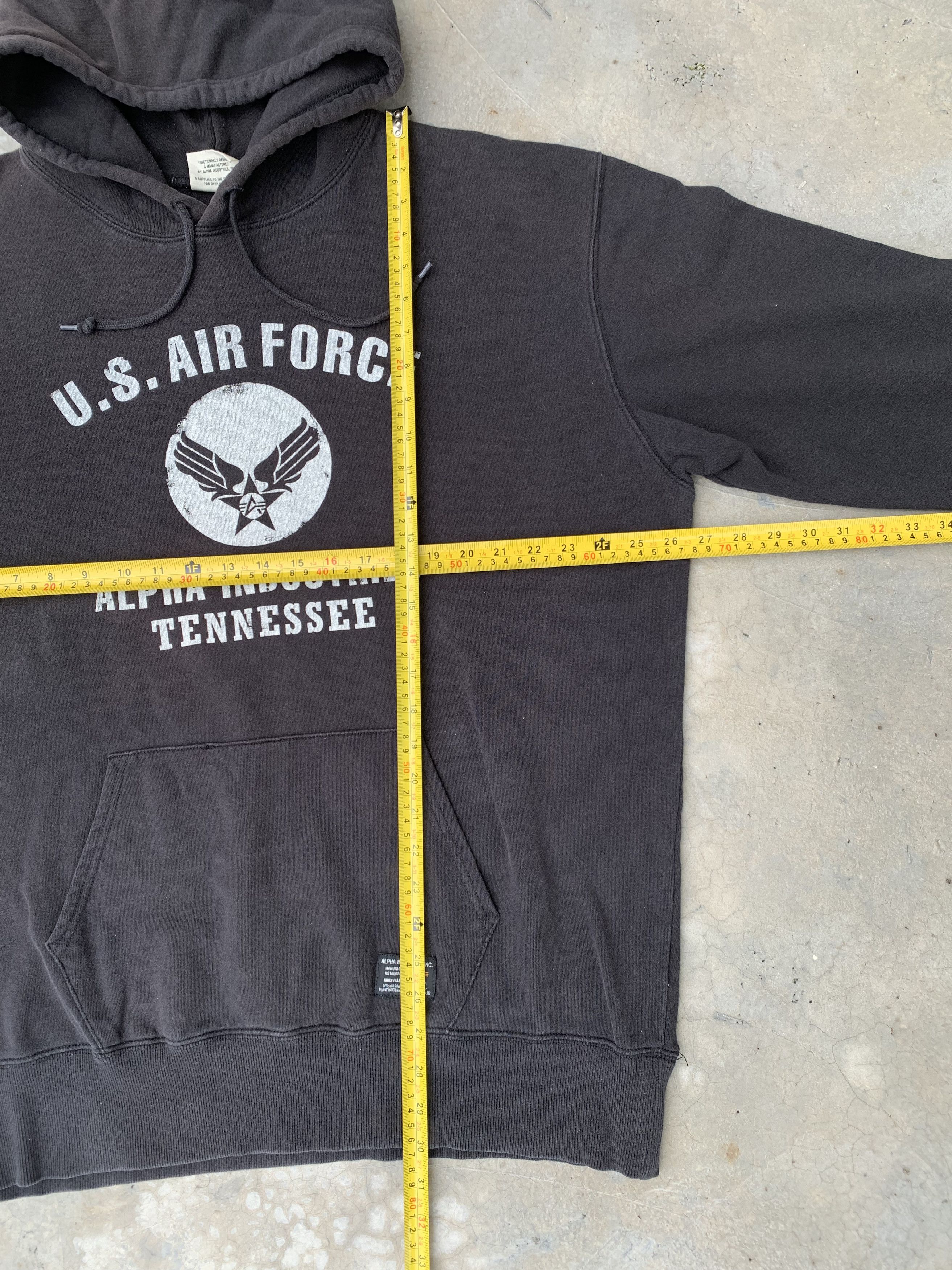 Alpha Industries Vintage U.S. Air Force Alpha Industries Sunfaded Hoodie Size US XXL / EU 58 / 5 - 8 Thumbnail