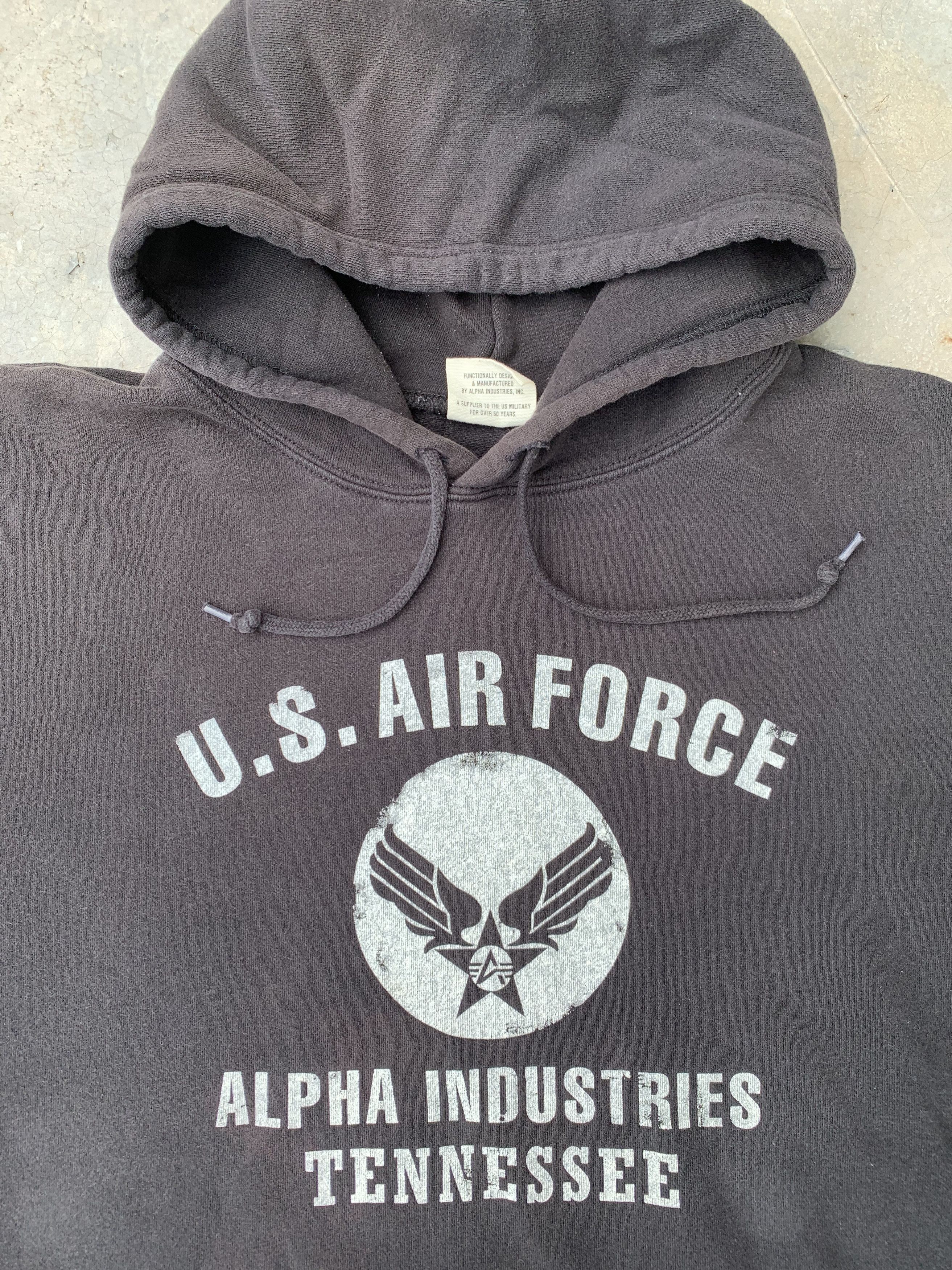 Alpha Industries Vintage U.S. Air Force Alpha Industries Sunfaded Hoodie Size US XXL / EU 58 / 5 - 3 Thumbnail