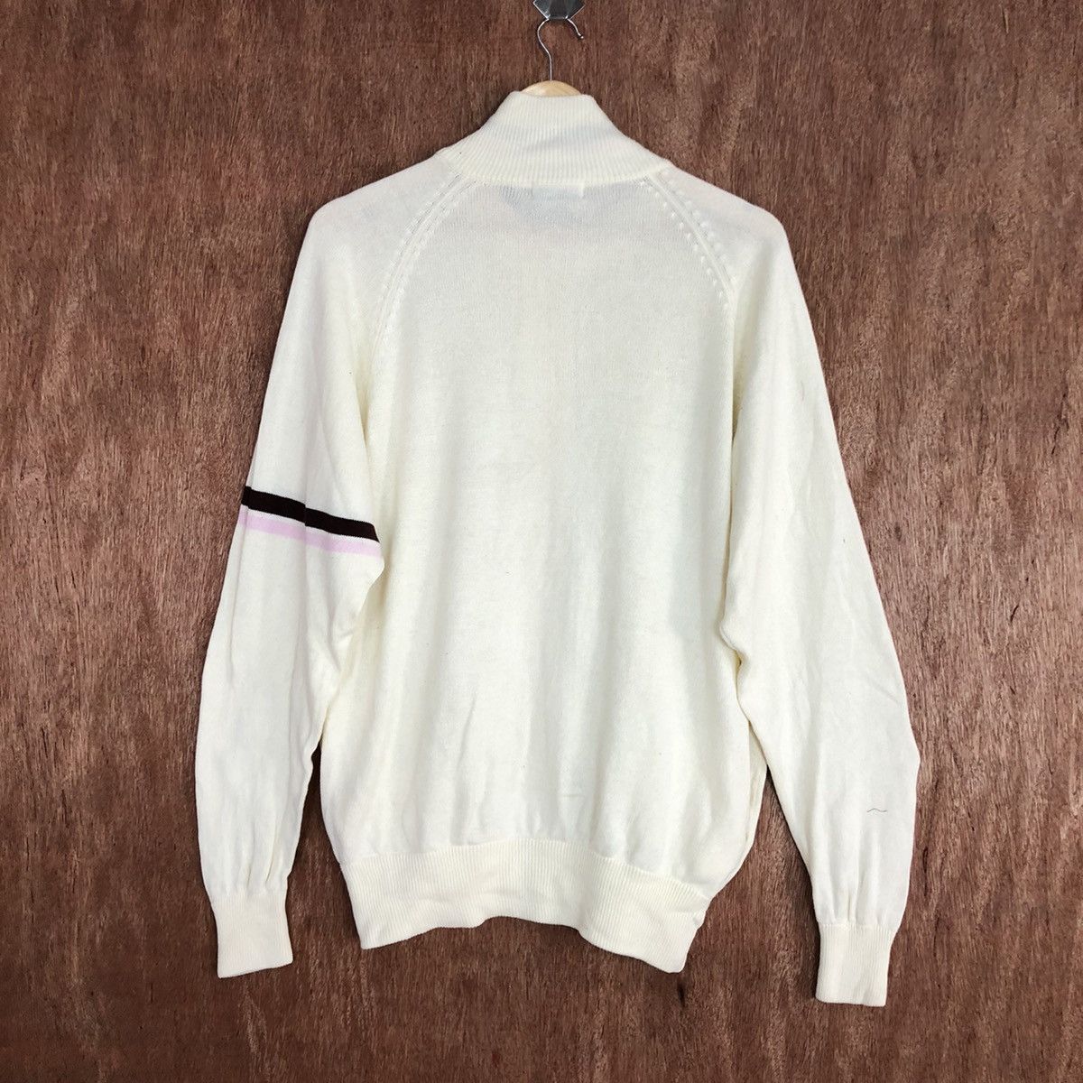 Vintage Yonex badminton sweater vintage Cream Knit #c751 Size US M / EU 48-50 / 2 - 12 Thumbnail
