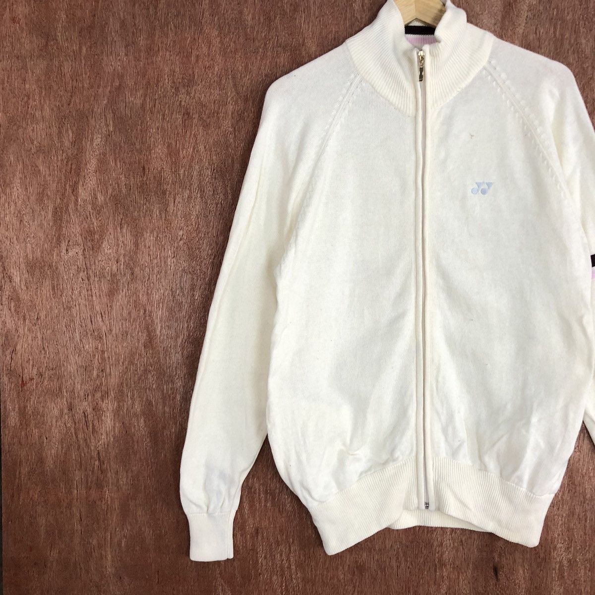 Vintage Yonex badminton sweater vintage Cream Knit #c751 Size US M / EU 48-50 / 2 - 7 Thumbnail