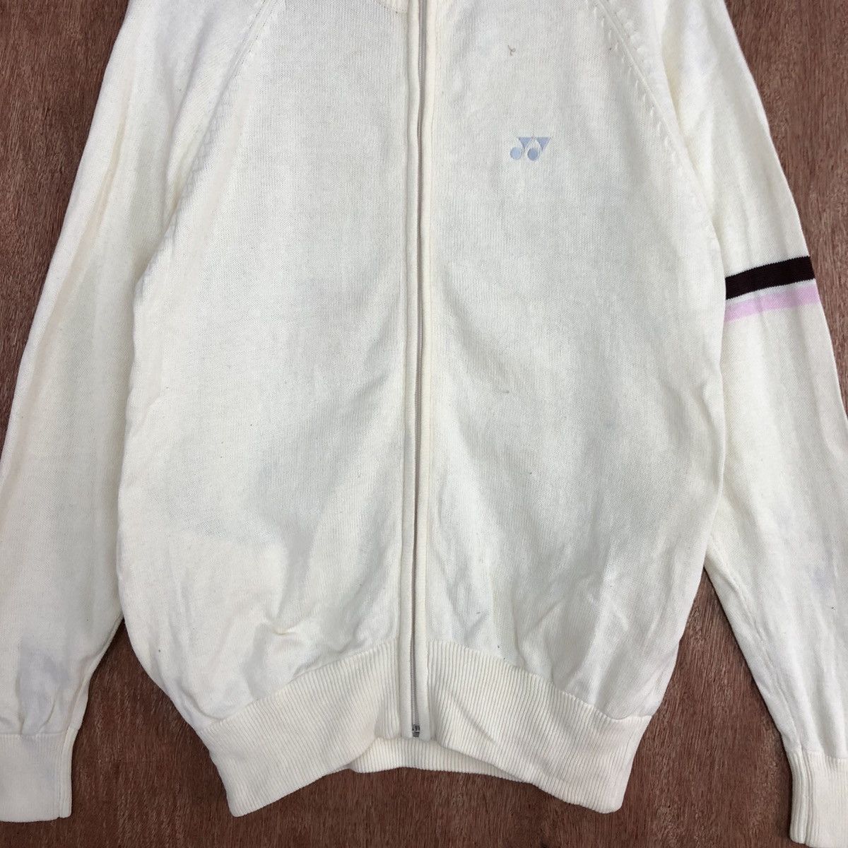Vintage Yonex badminton sweater vintage Cream Knit #c751 Size US M / EU 48-50 / 2 - 8 Thumbnail