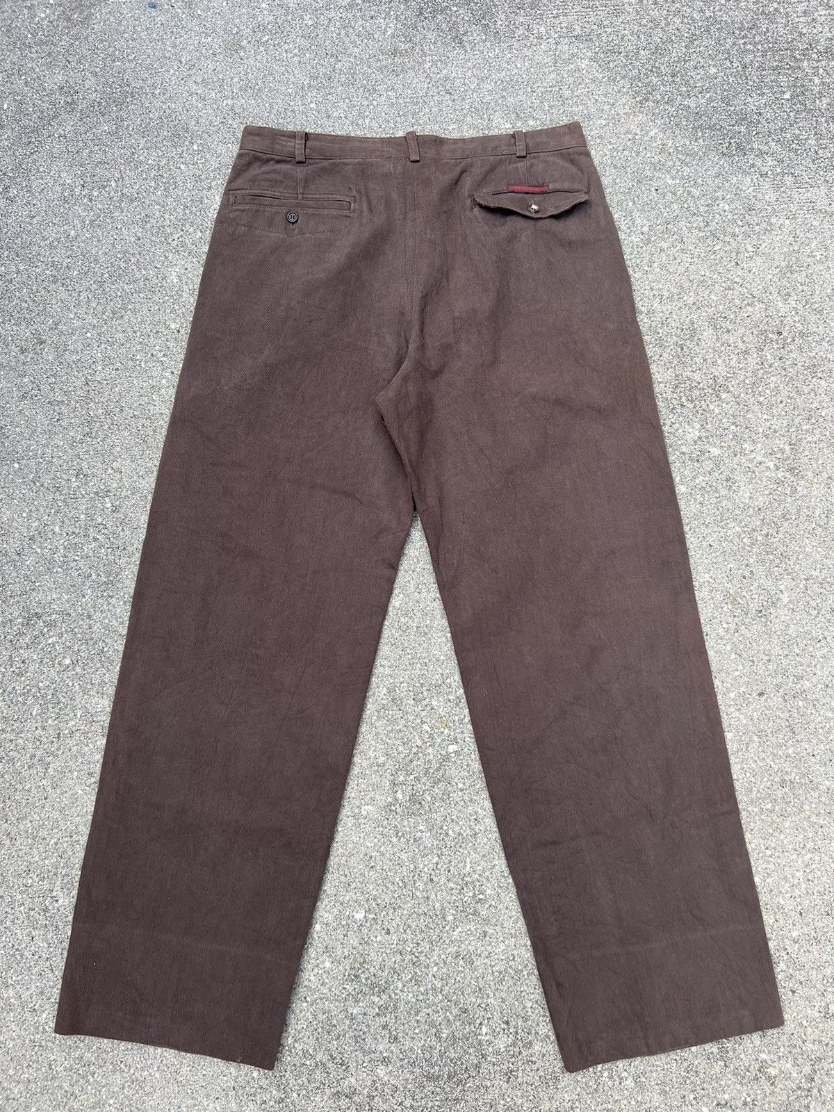 Mademoiselle Non Non Vintage PAPAS Japan Gabardine Baggy Chinos Trouser Size US 31 - 5 Thumbnail