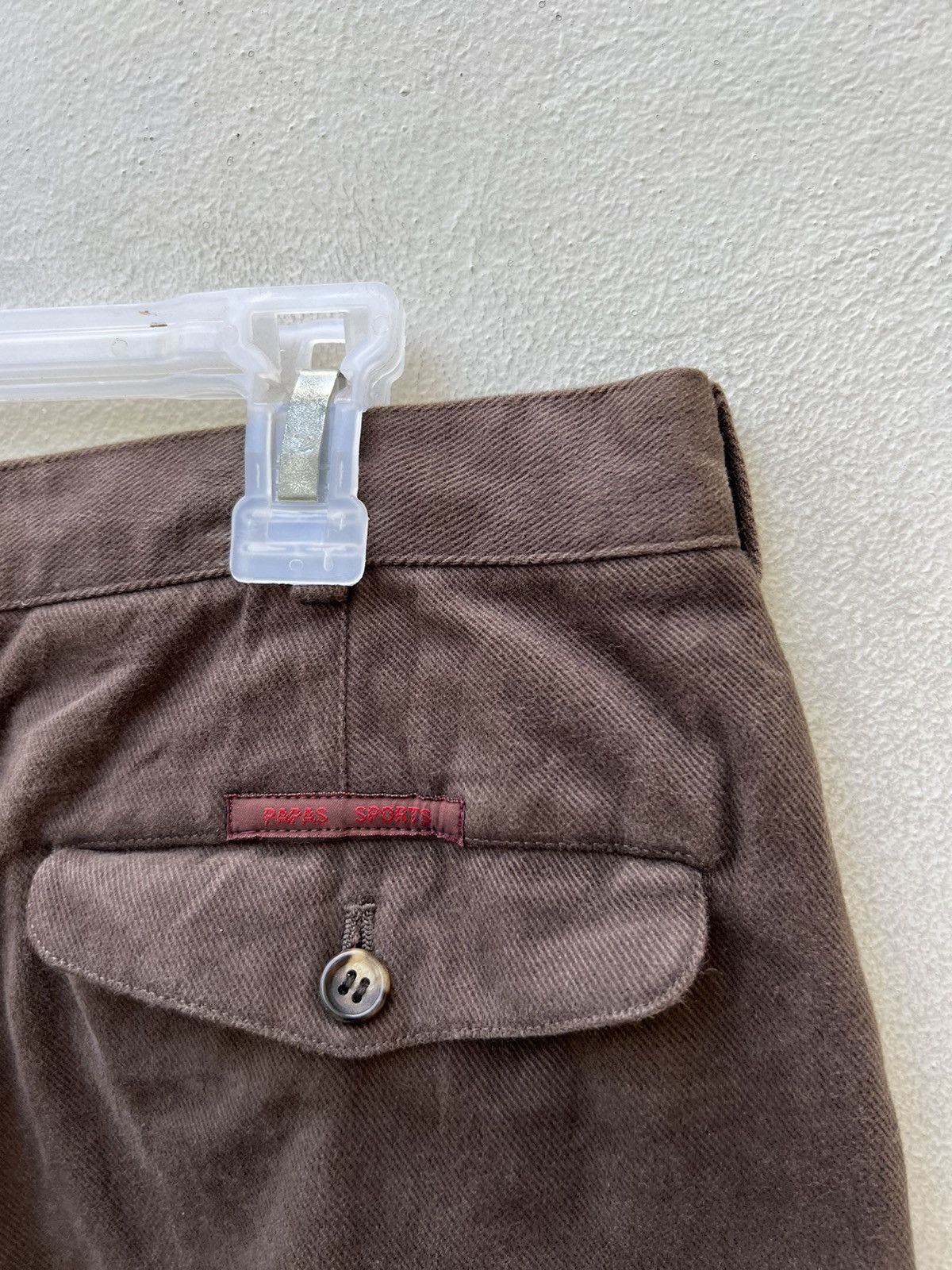 Mademoiselle Non Non Vintage PAPAS Japan Gabardine Baggy Chinos Trouser Size US 31 - 16 Thumbnail