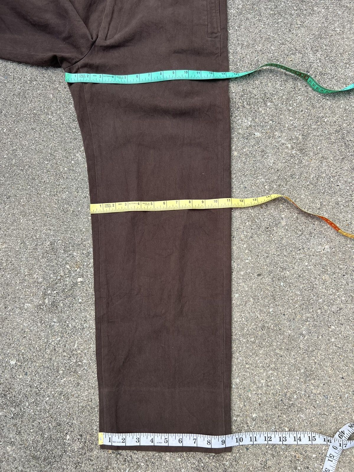 Mademoiselle Non Non Vintage PAPAS Japan Gabardine Baggy Chinos Trouser Size US 31 - 3 Thumbnail