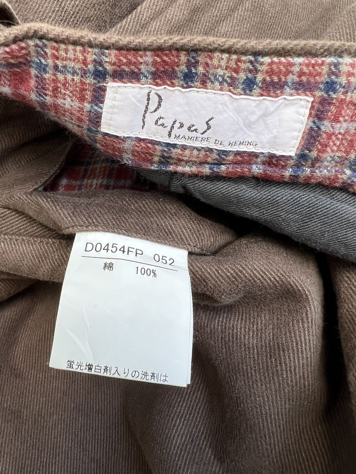 Mademoiselle Non Non Vintage PAPAS Japan Gabardine Baggy Chinos Trouser Size US 31 - 18 Thumbnail