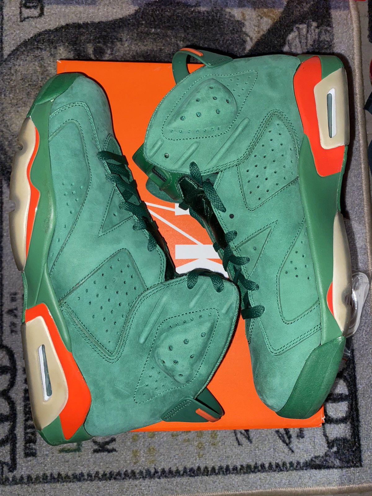 Jordan Brand × Nike Jordan 6 Retro Gatorade Green Size US 12 / EU 45 - 2 Thumbnail