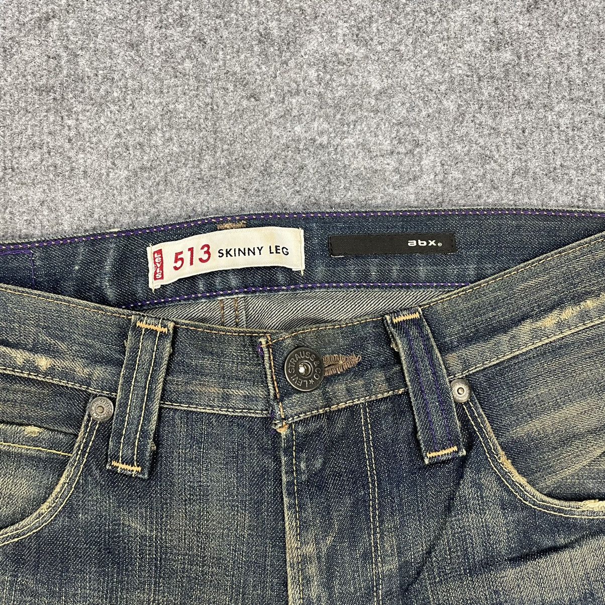 Levi's × Vintage Vintage Distressed Levis 513 Skinny Leg- wc 0001 Size US 32 / EU 48 - 4 Thumbnail