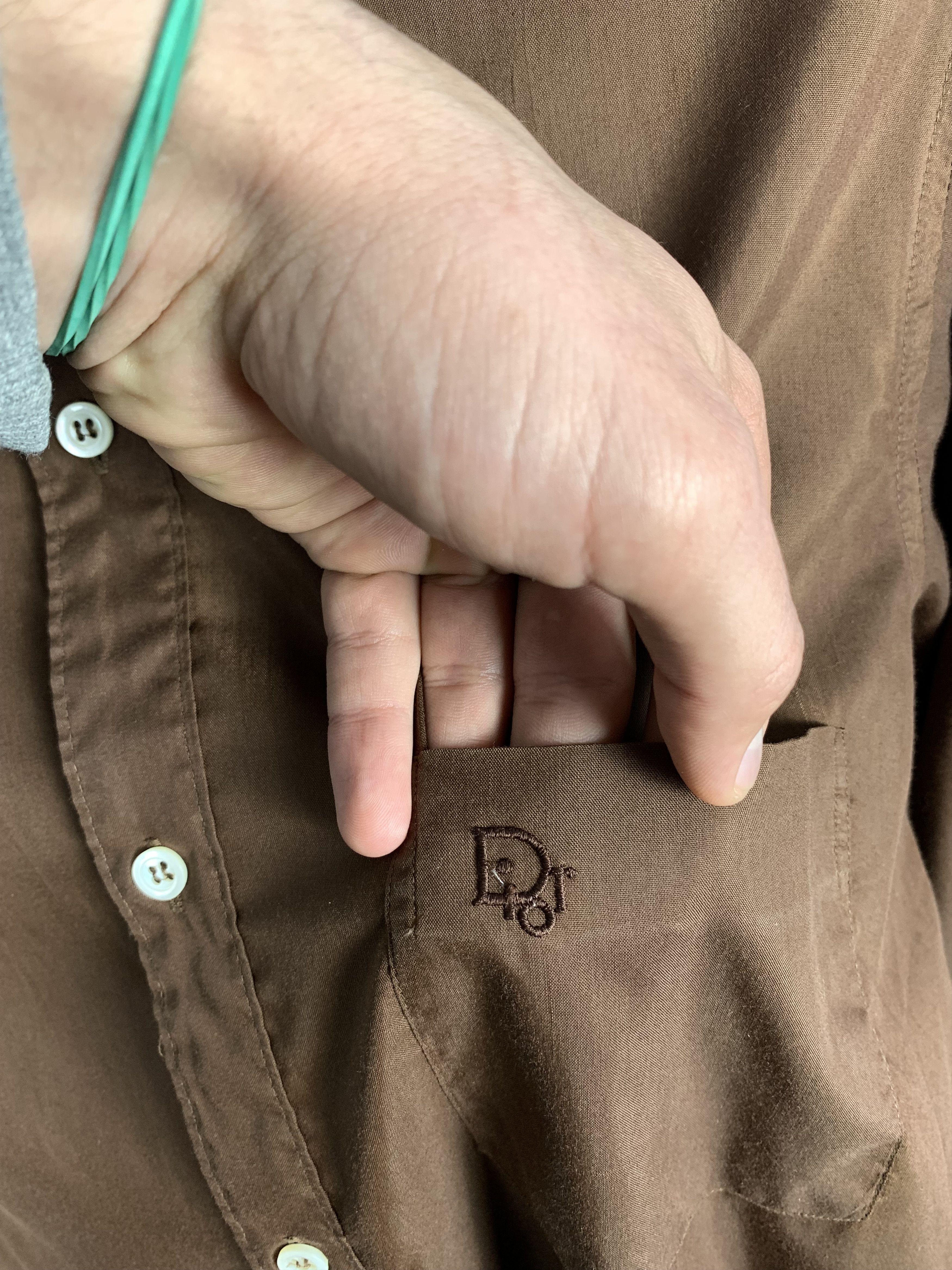 Christian Dior Monsieur × Dior × Vintage CHRISTIAN DIOR Mens Long Sleeve Shirt Size US L / EU 52-54 / 3 - 11 Thumbnail